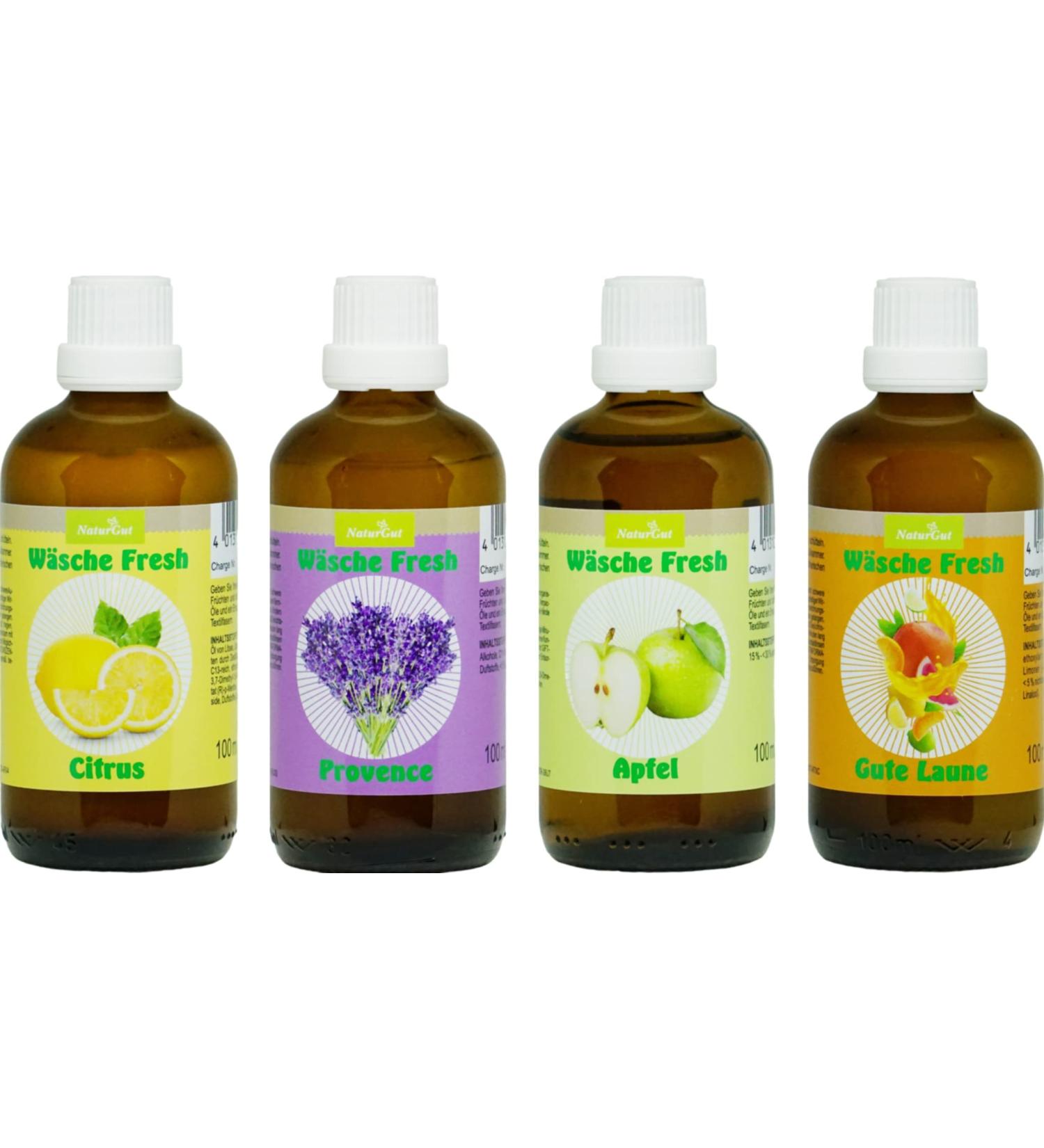 Set of 4 Laundry Fresh Fragrance - Citrus Green Apple & Lavender | Complete Laundry Set for Ultra Freshness - Buy Online on GoSupps.com