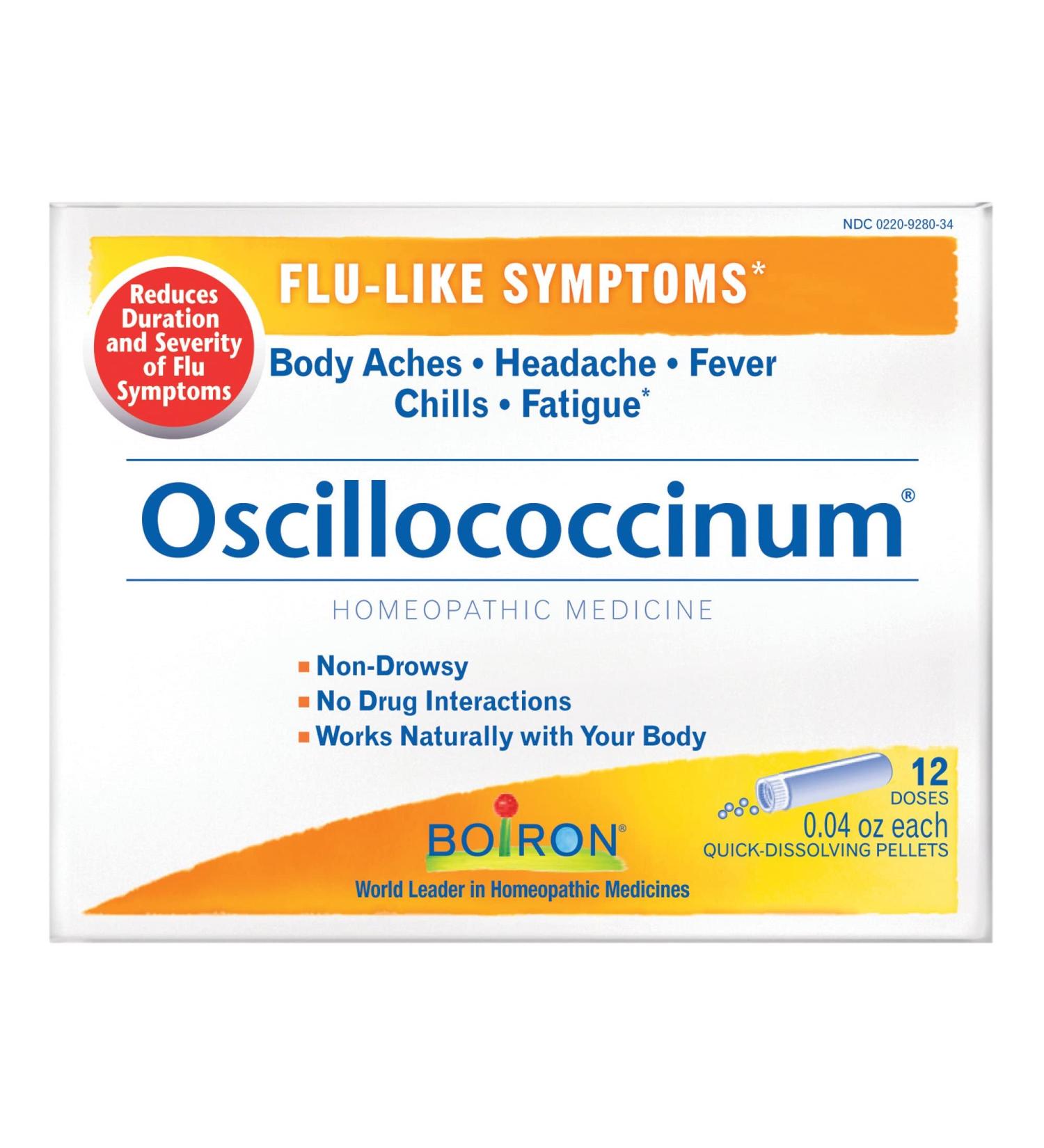 Boiron Oscillococcinum - Natural Flu Relief - 12 Doses - Buy Online on GoSupps.com