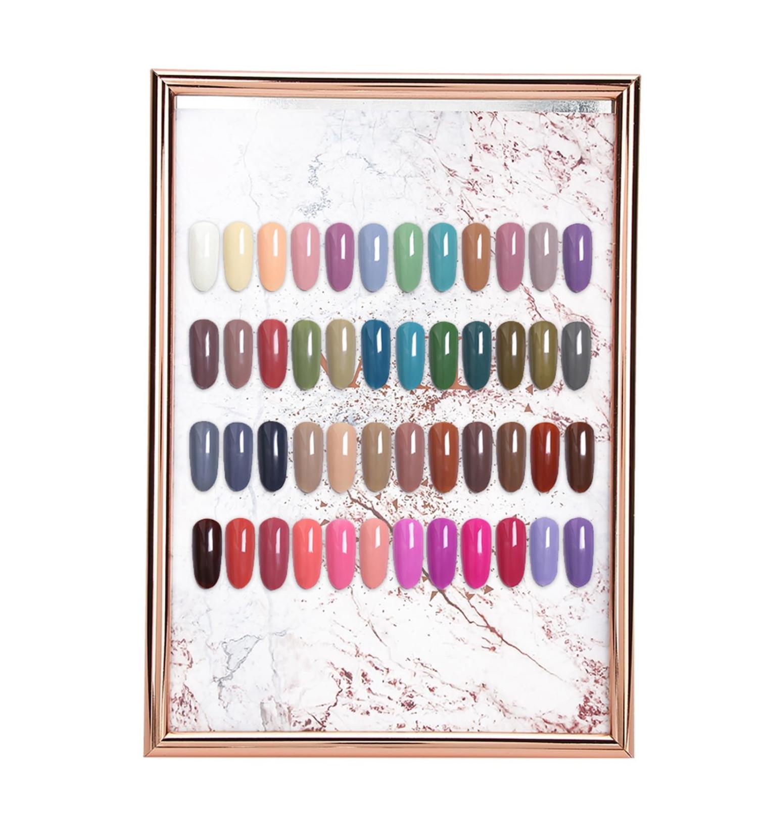 OKJHFD Nail Display Book Nail Art Color Chart Display Board Stand Nail Tip Gel Polish Color Display Card Frame for Nail Art Showing - Buy Online on GoSupps.com