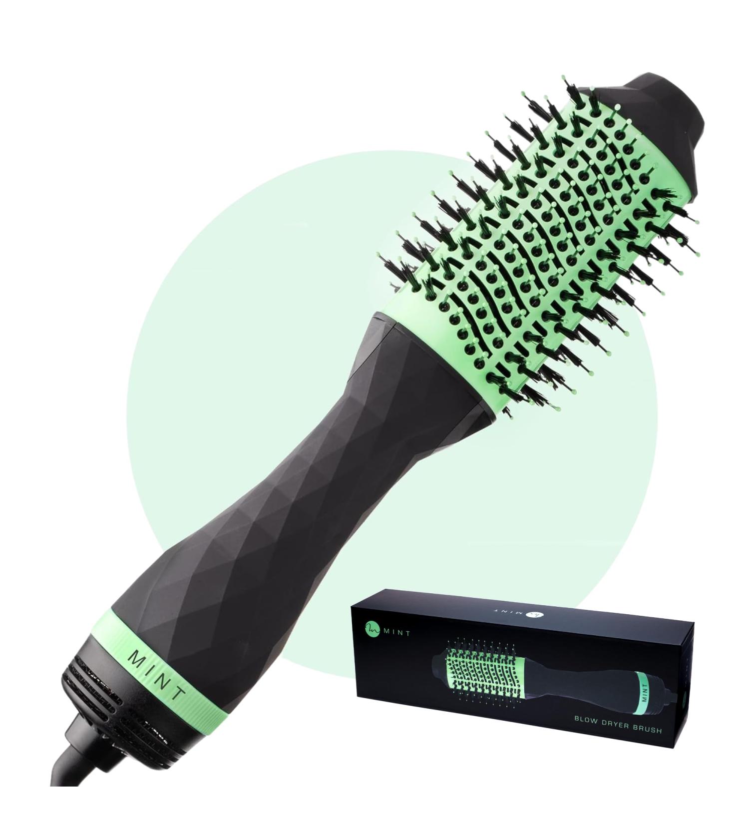 Buy MINT Professional 5-in-1 Ionic Hair Dryer Brush - Frizz Eliminating Black & Mint Green - Perfect for Fine & Thick Hair - Buy Online on GoSupps.com