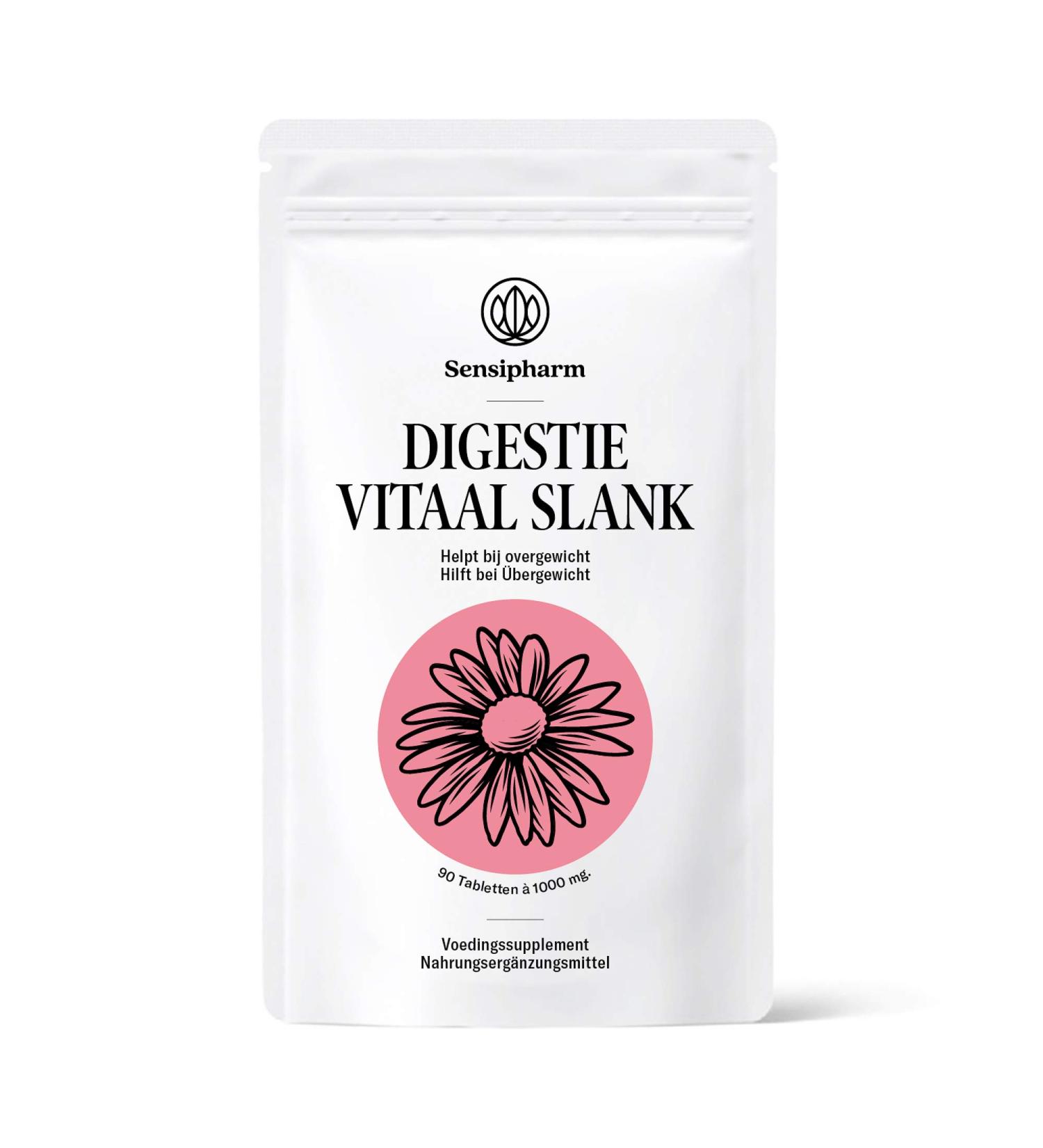 Sensipharm Digestion Vital Slim 90 Tablets | Herbal Fat Burner 1000 mg | International Shipping - Buy Online on GoSupps.com