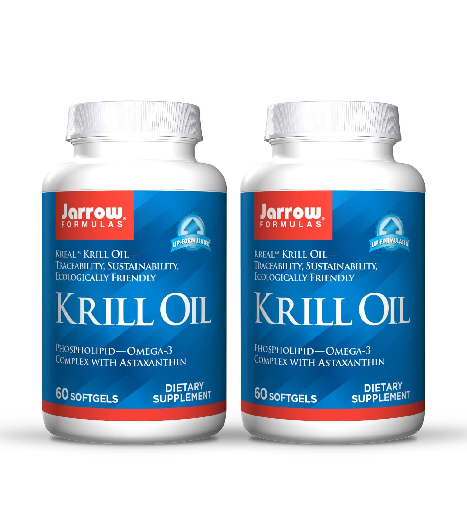 Jarrow Formulas Krill Oil - Omega-3 Supplement, 60 Softgels for Heart & Joint Health - Buy Online on GoSupps.com