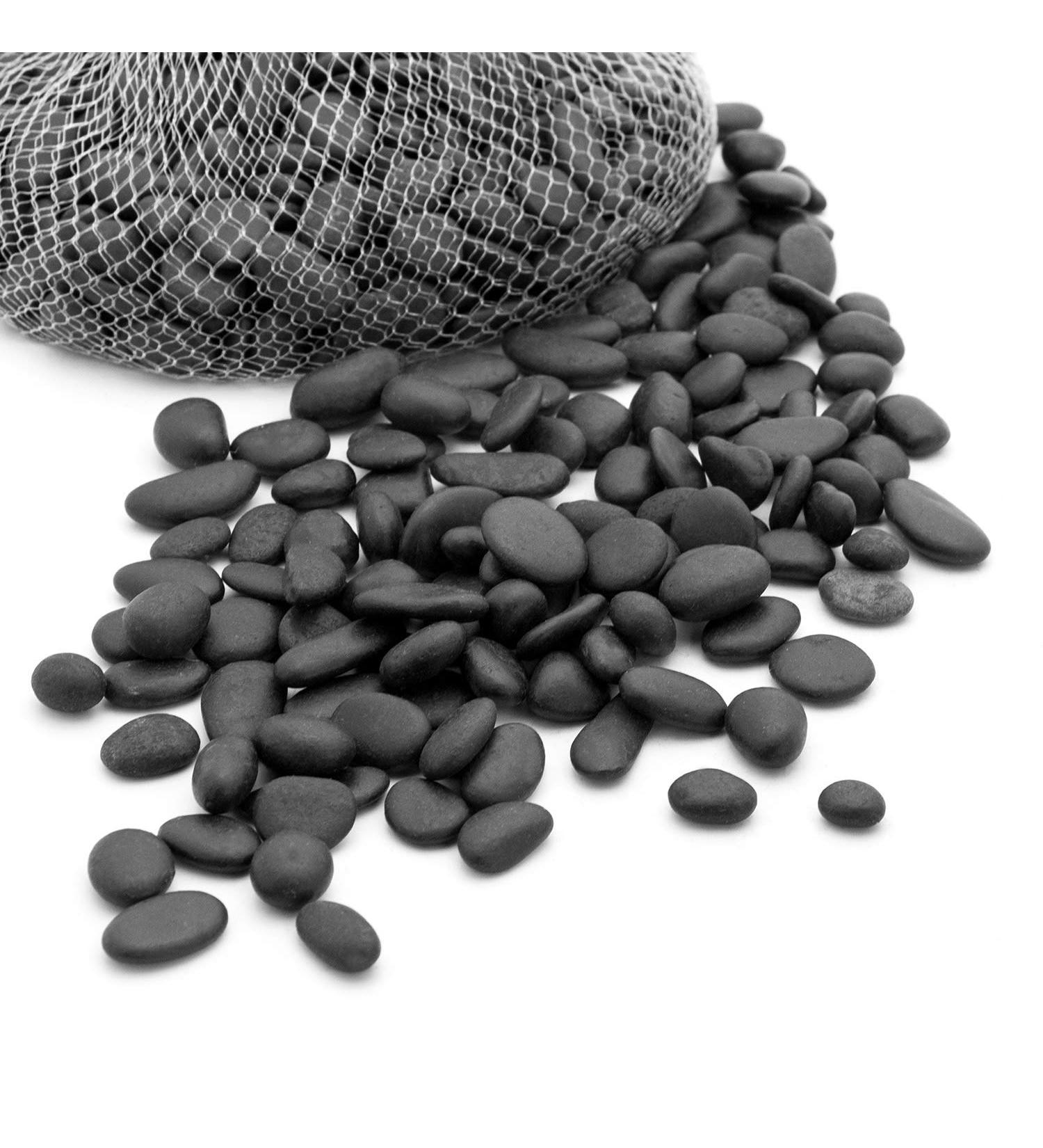 Royal Imports 5LBS River Rocks - Natural Stone Gravel for Garden Landscaping, Plants, Vases, Succulents, Home Decor & Crafting - Small Black Pebbles - Buy Online on GoSupps.com