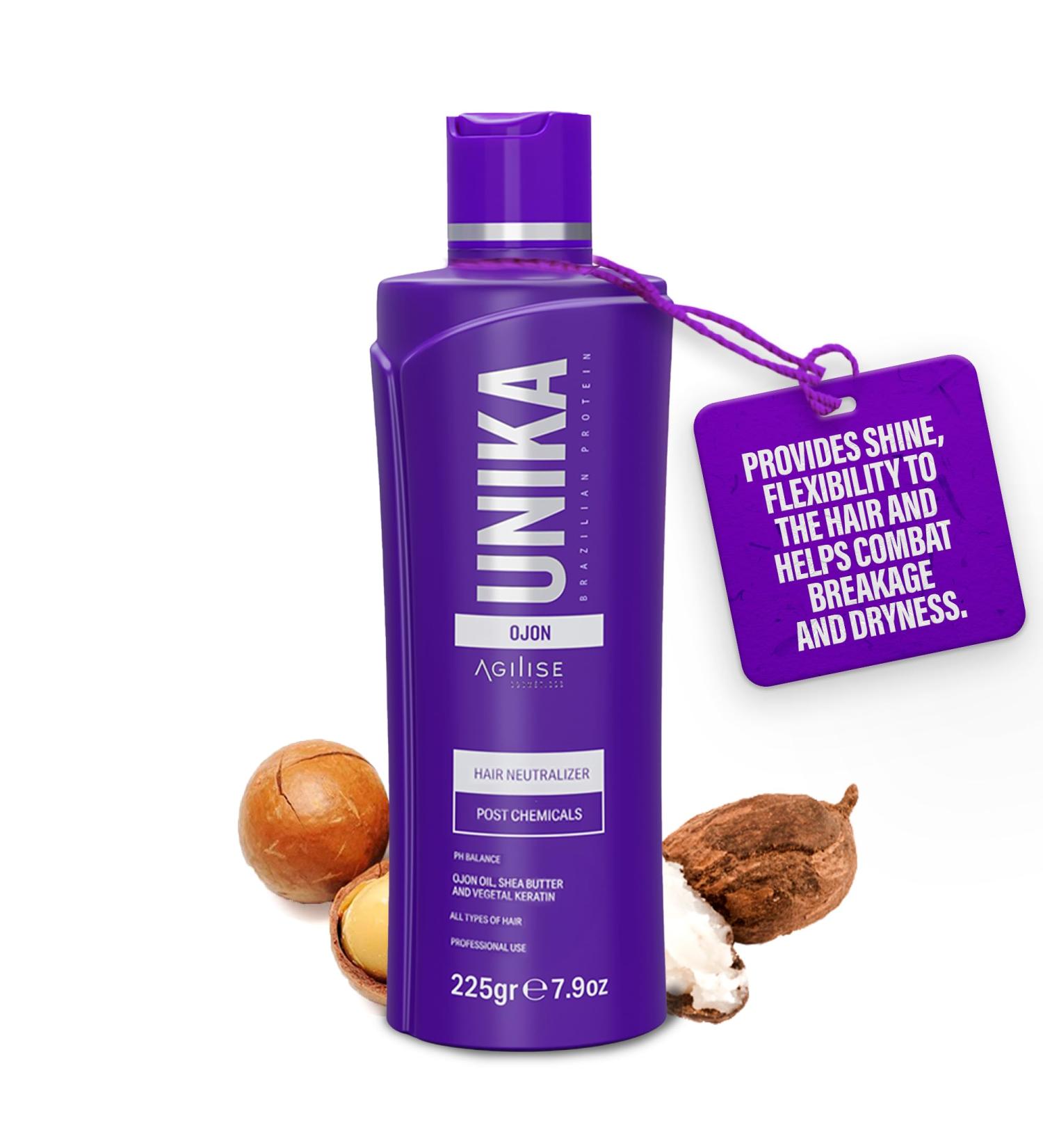 Agilise Unika Hair Neutralizer | Vegan Hair Mask for Damaged & Color Treated Hair | Keratin Treatment with Ojon Oil - 7.94 oz - Buy Online on GoSupps.com