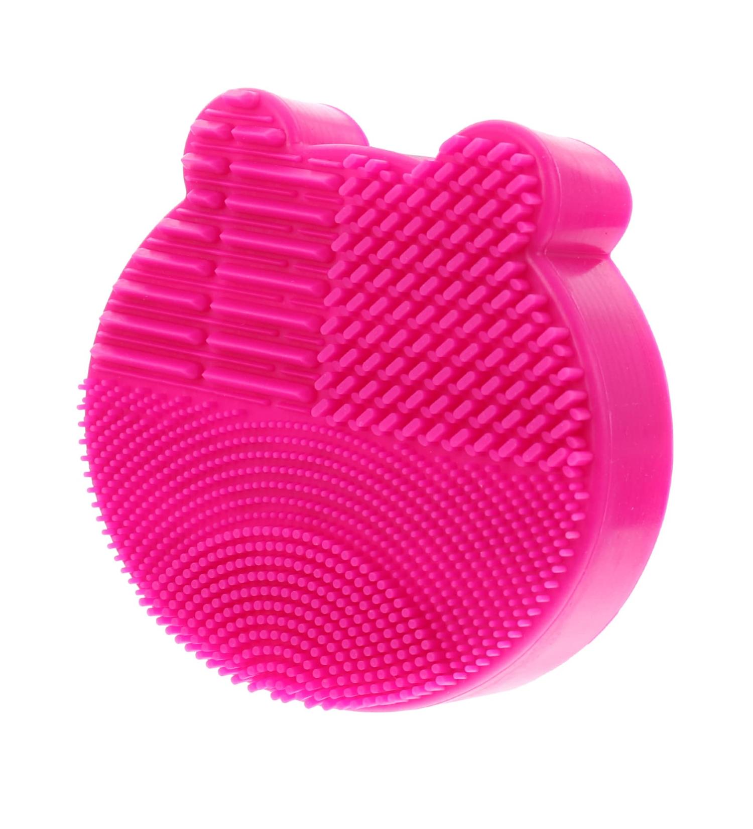 MERRYHAPY 2-in-1 Makeup Brush Holder & Scrubber | Cleaning Mat & Pad Rack | 11x10cm Rosy | International Shipping - Buy Online on GoSupps.com