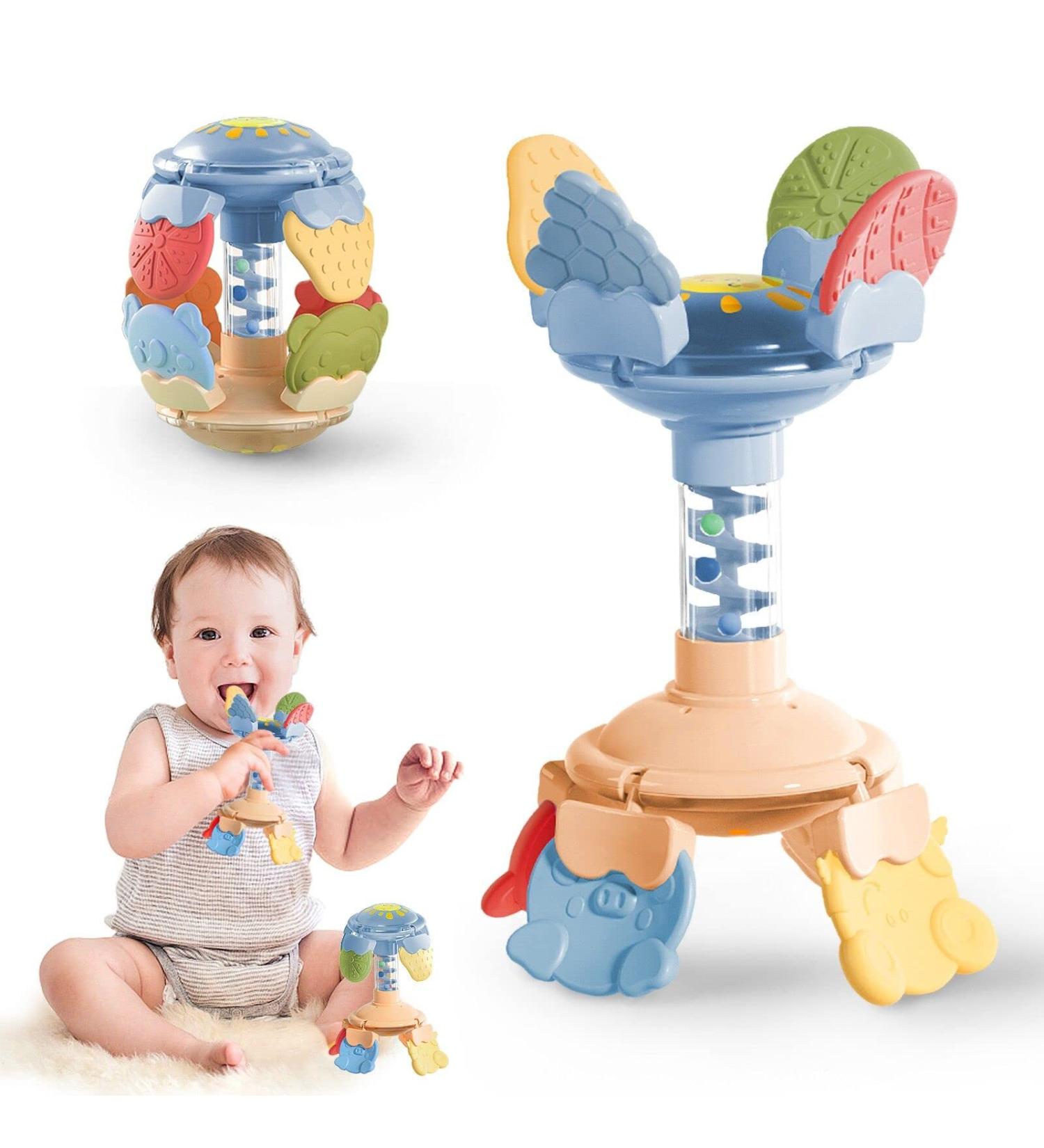 Inbeby Teething Toys for Baby | 8 Multi-Shape Texture Teethers | 2 in 1 Rattle & Silicone Teether | Soothes Sore Gums | Infant Boy Girl 0-12 Months - Buy Online on GoSupps.com