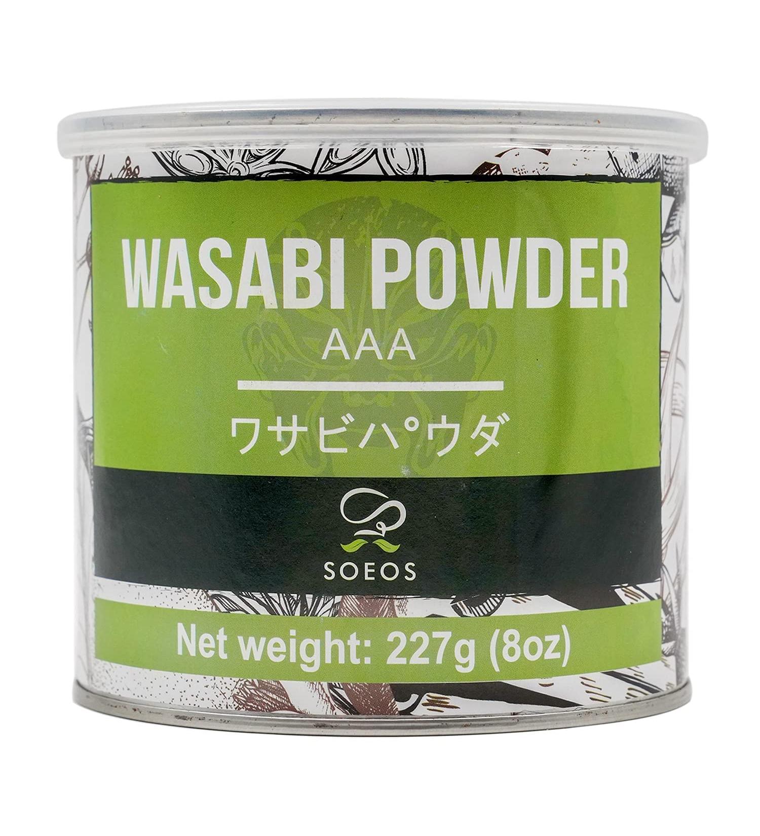 Premium Grade AAA Wasabi Powder 8oz for Sushi | Authentic Root Fresh Bulk | Green 8 Ounce - Soeos - Buy Online on GoSupps.com