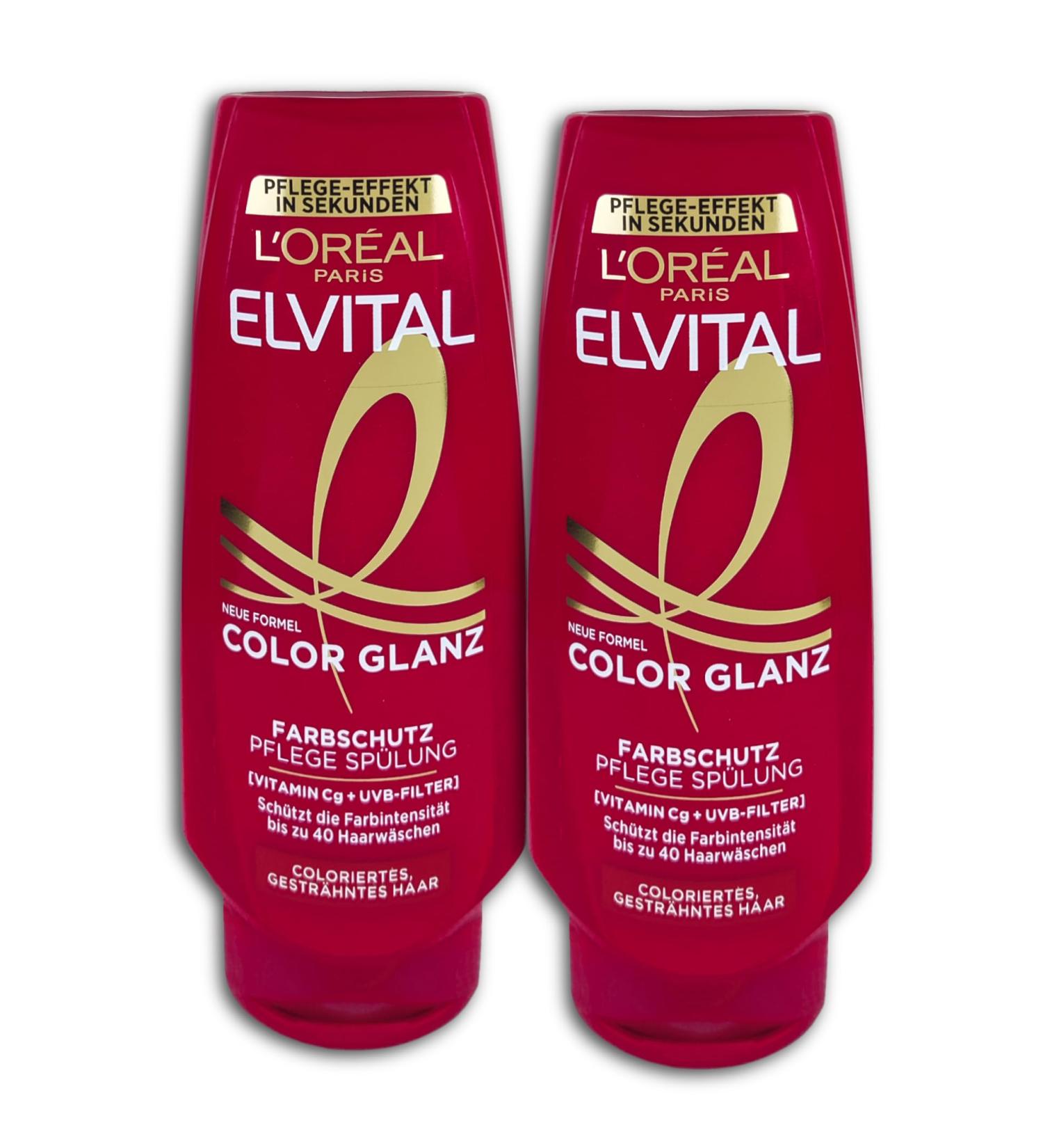L'OR AL L'Or al Paris Elvital Color Conditioner 250 ml (Pack of 2)