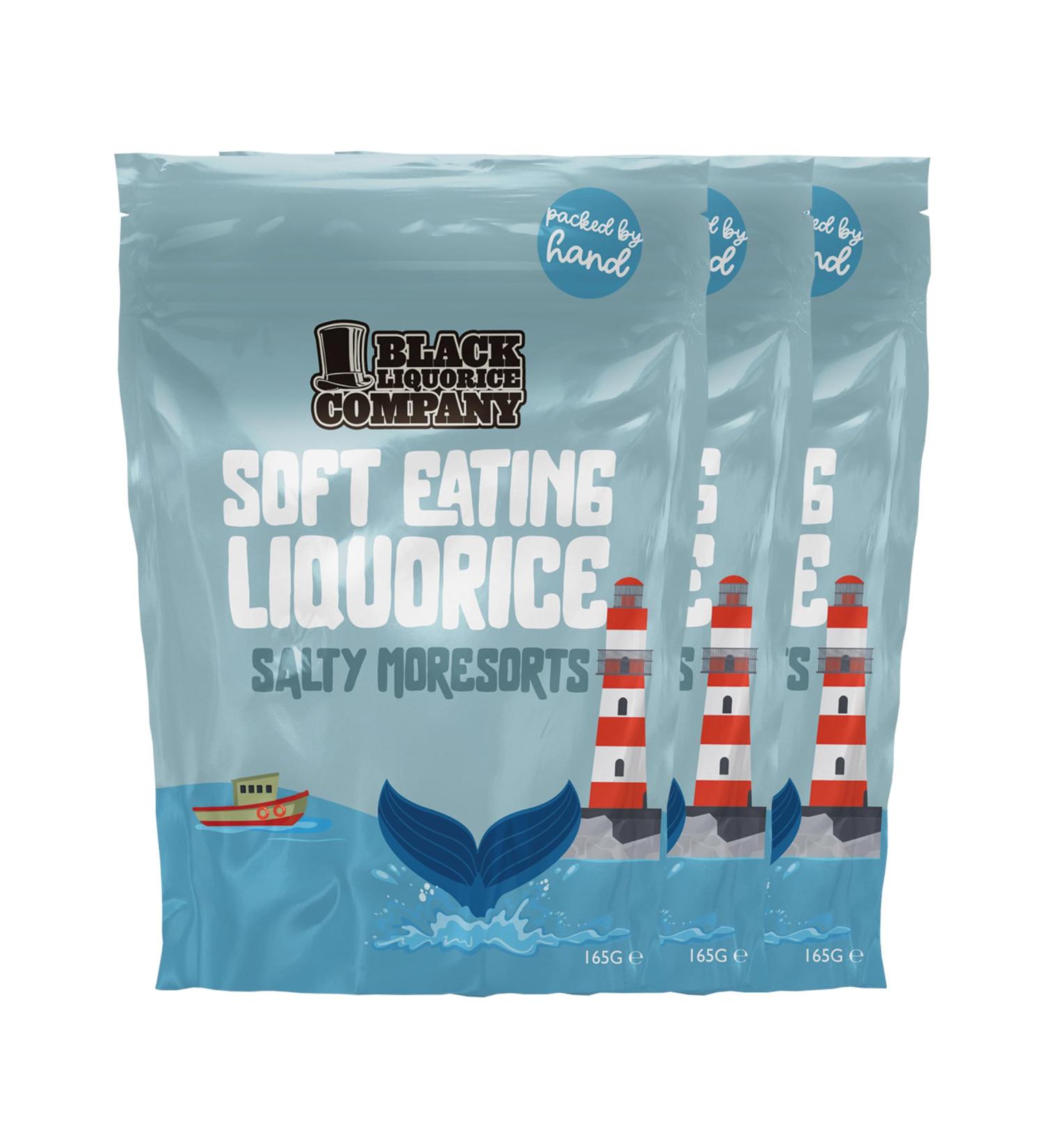 Black Liquorice Company - Salty Liquorice Moresorts 3 x 165g