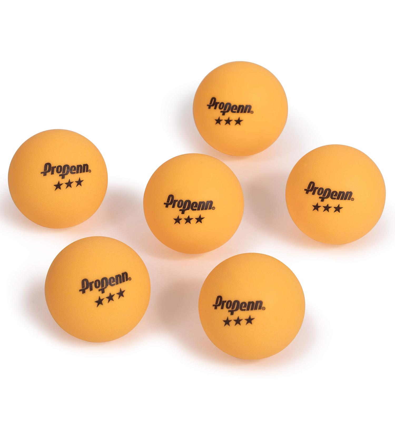 Penn Competition Grade 3-Star Table Tennis Balls 40mm - 6 Pack - Buy Online on GoSupps.com