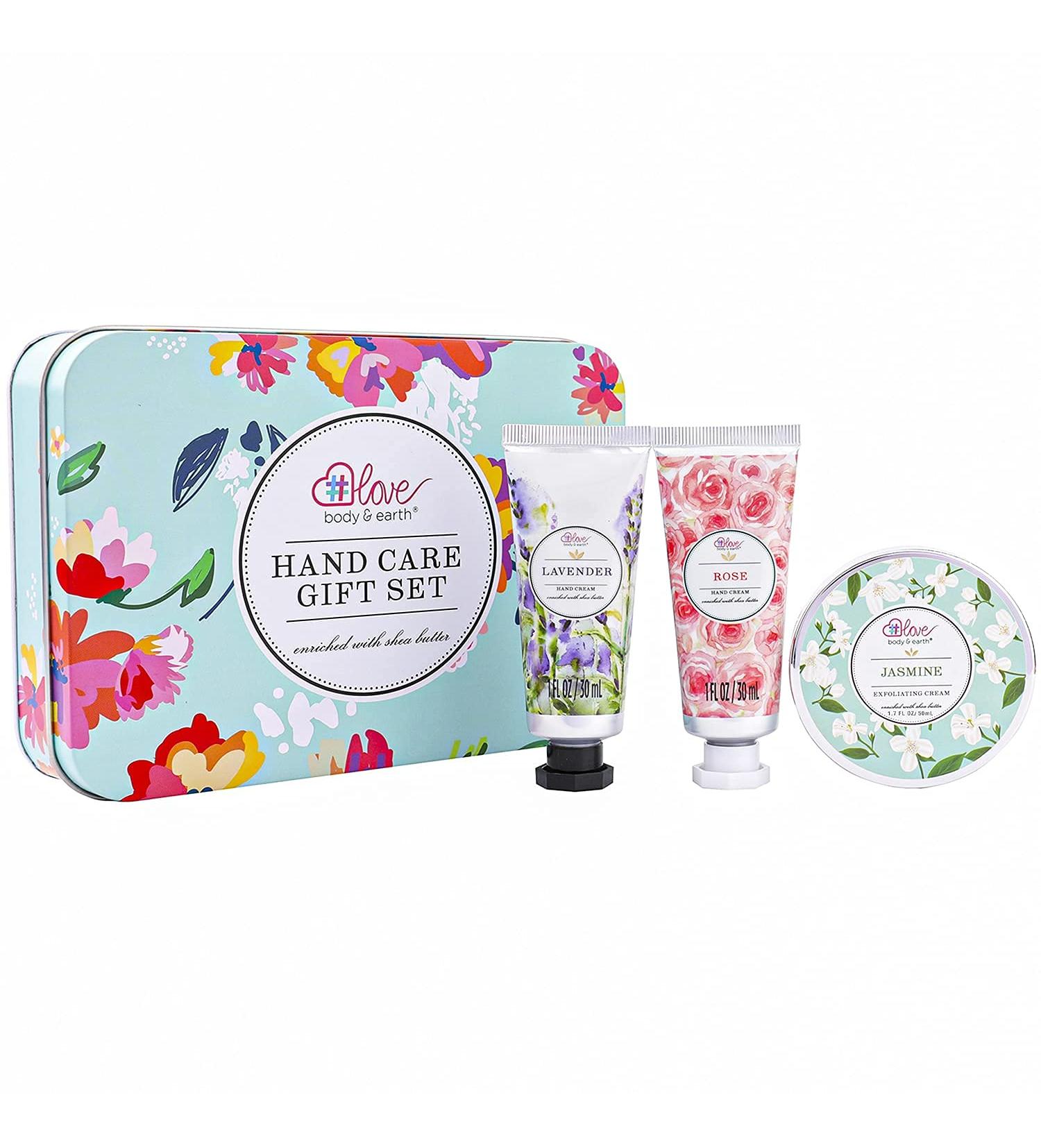 Body & Earth Love Hand Cream Gift | Jasmine Rose & Lavender | Ideal Birthday & Mother's Day Gifts for Women - Buy Online on GoSupps.com