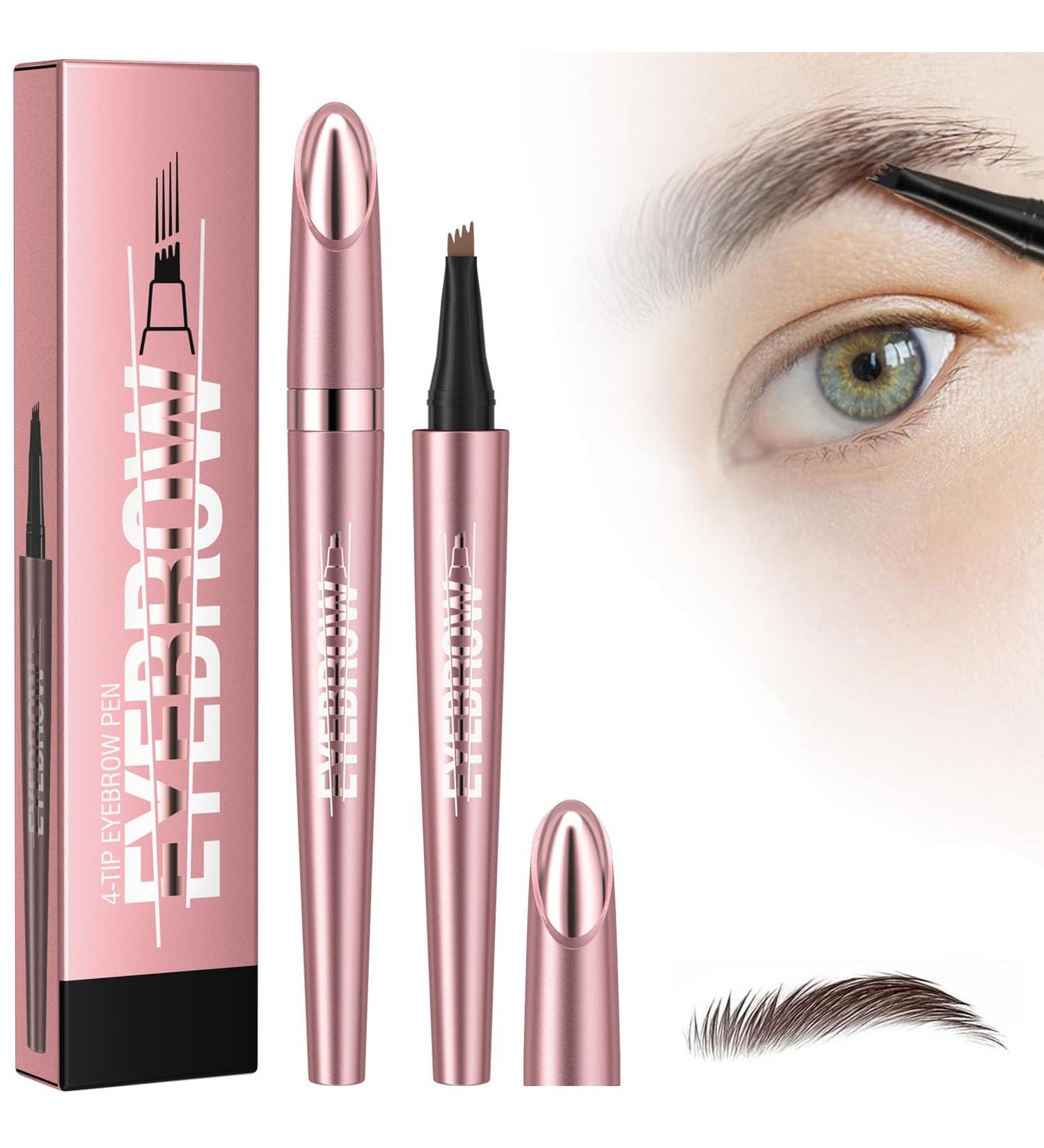 2024 Magic Eyebrow Pencil 3D Microblading Eyebrow Pencil Upgrade 4 Tip Magical Eyebrow Pencil for Women Long-Lasting Natural Waterproof Magic Eyebrow Pen (DarkBrown) Dark Brown - Buy Online on GoSupps.com