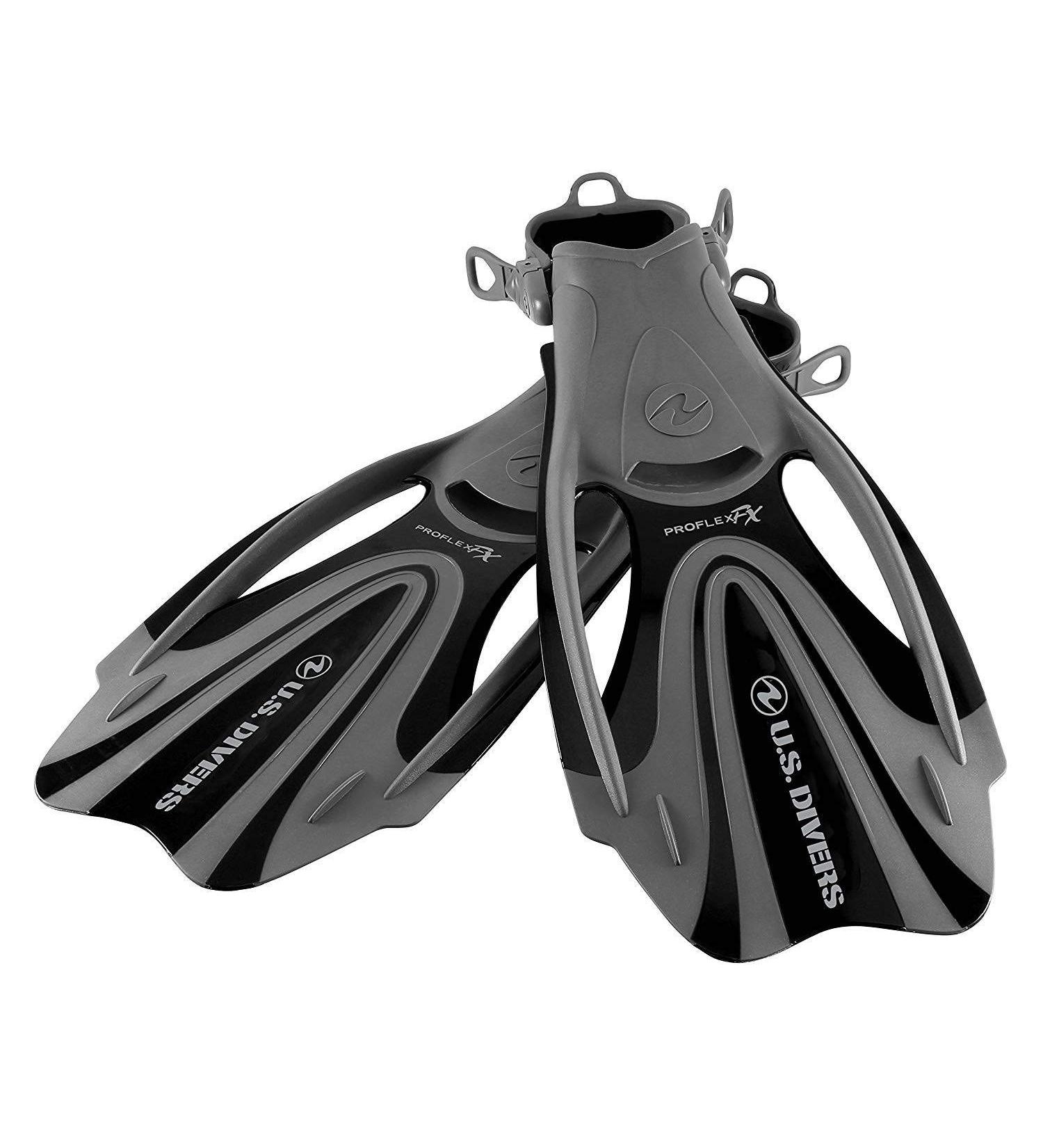 U.S. Divers Proflex FX Fin - Silver, Large Size for Men (10-13) and Women (11.5-14.5) - Buy Online on GoSupps.com