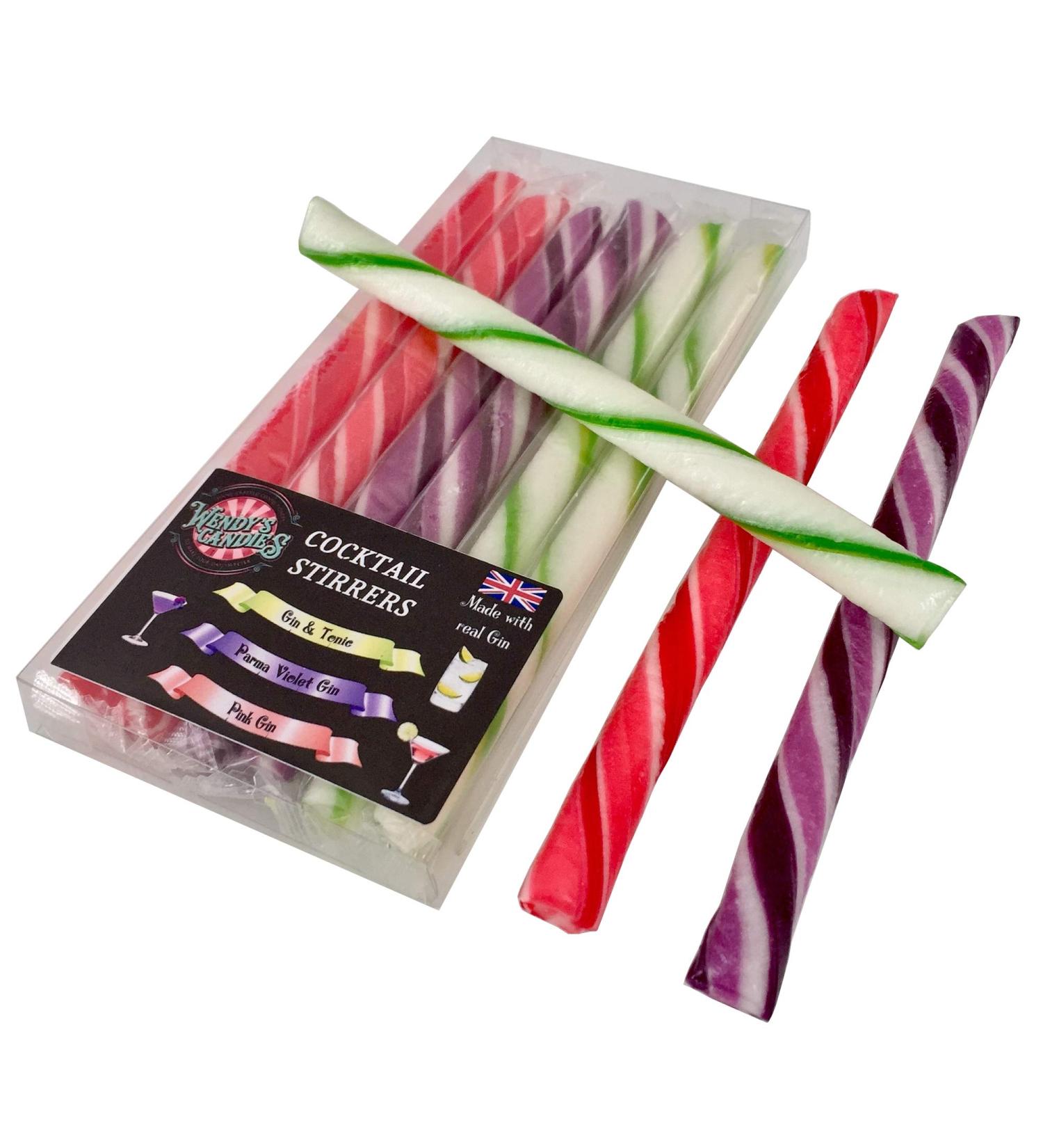 Wendy's Candies - Gin Cocktail stirrers - Edible Cocktail Sticks - Boiled Sweets Like Candy Canes Sweets - Candy Stick Mixer - Rock Sweets Gin Gifts for her - Gin Stirrer Cocktail Accessories SMX GIN SET - Buy Online on GoSupps.com