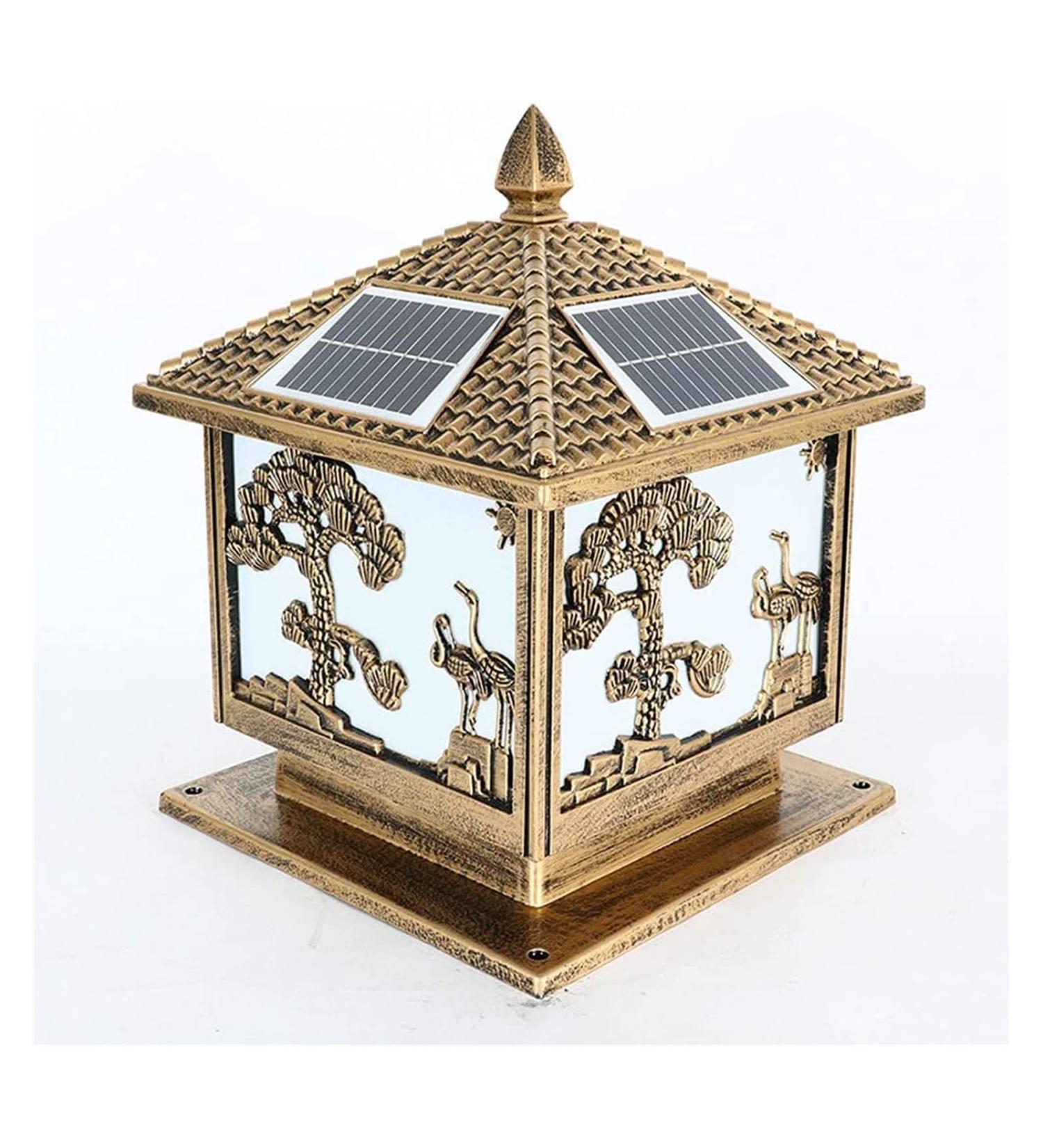 Courtyard Light Solar LED Pillar Light Intelligent Light Control Solar Pillar Lamp Songhe Solar Column Lamp Enclosure Gate Pillar Lamp for Courtyard Garden Lighting Fixture (Size : 30 * 30 * 35cm) () - Buy Online on GoSupps.com