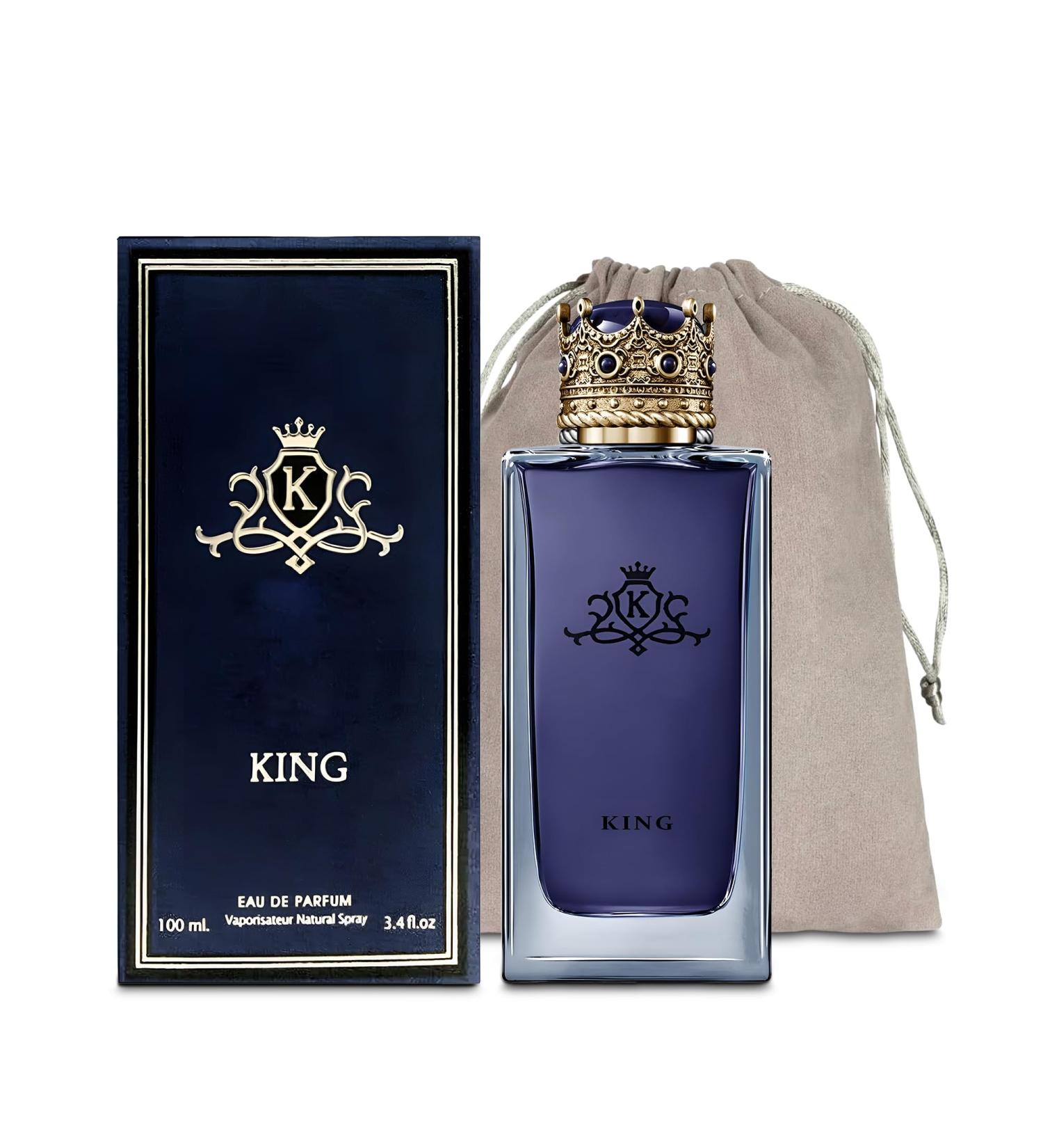 Men's Cologne King Eau De Toilette Body Spray Fragrance For Men- Daywear Casual Daily Perfume Set with Suede Pouch- 3.4 Fl Oz Bottle- Ideal EDT Beauty Gift for Birthday Anniversary - Buy Online on GoSupps.com