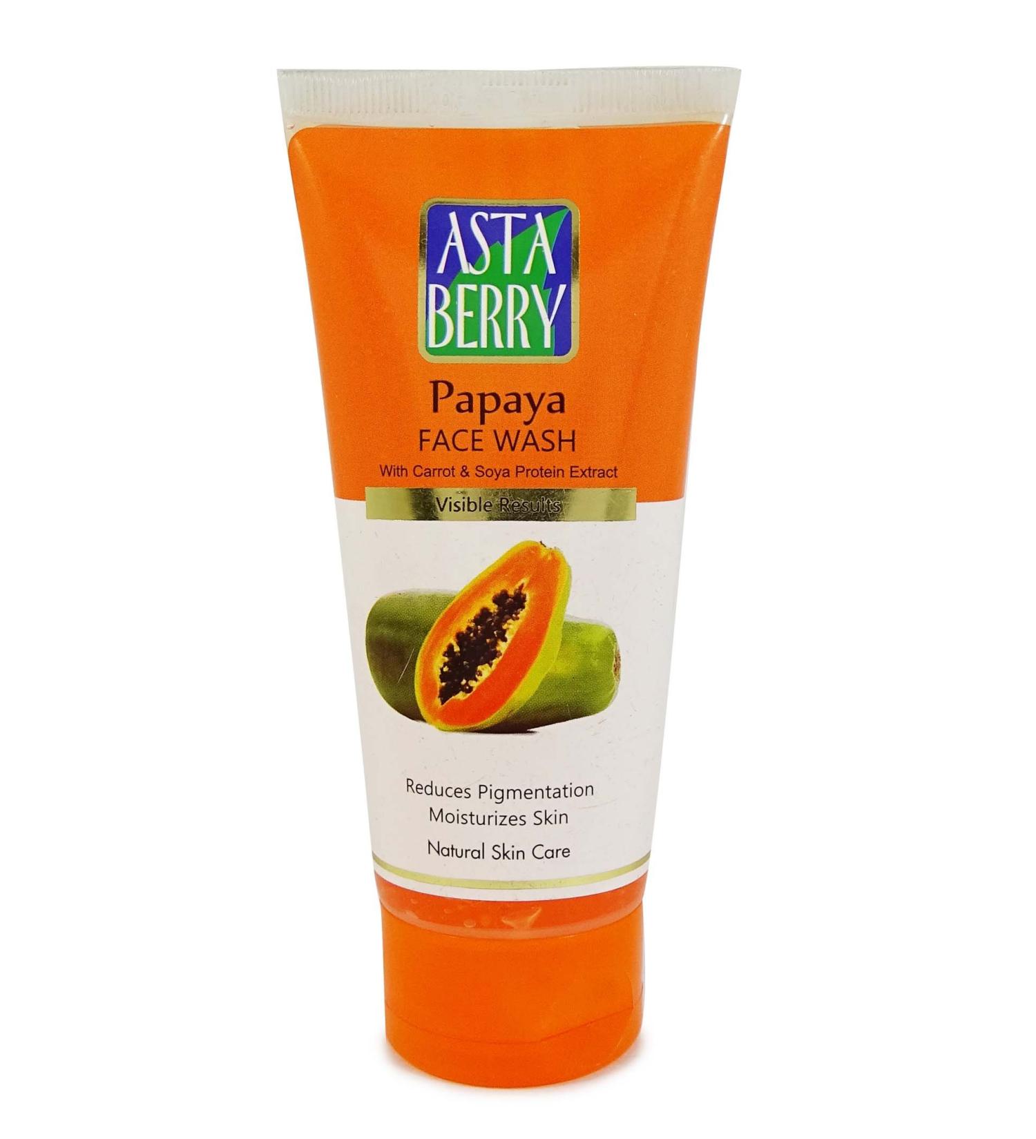 Papaya Face Wash 100ml - Refreshing & Nourishing Cleansing for All Skin Types | International Shipping Available - Buy Online on GoSupps.com