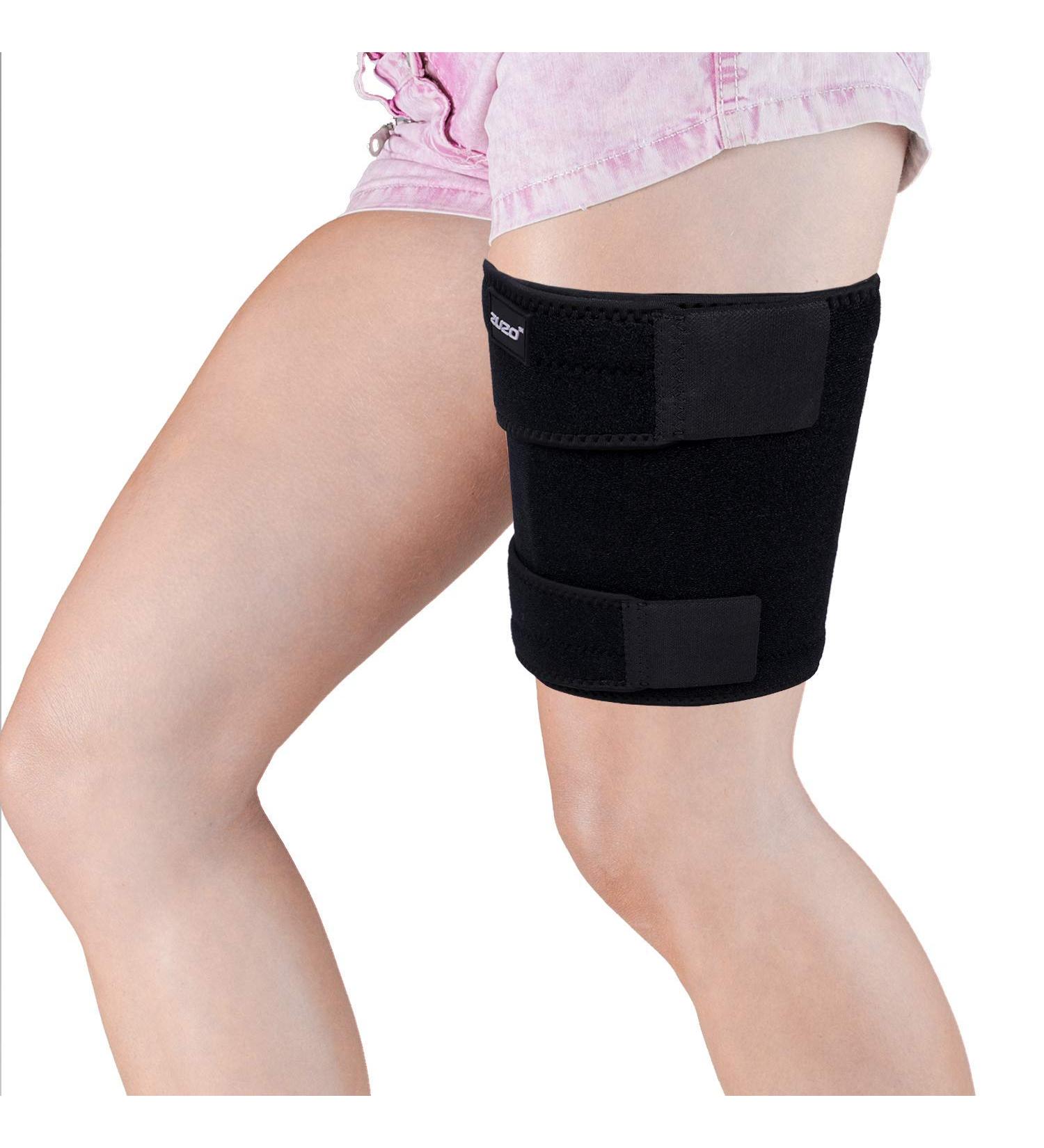 2U2O Compression Thigh Brace - Adjustable Strap Support for Muscle Recovery - Men & Women - Buy Online on GoSupps.com