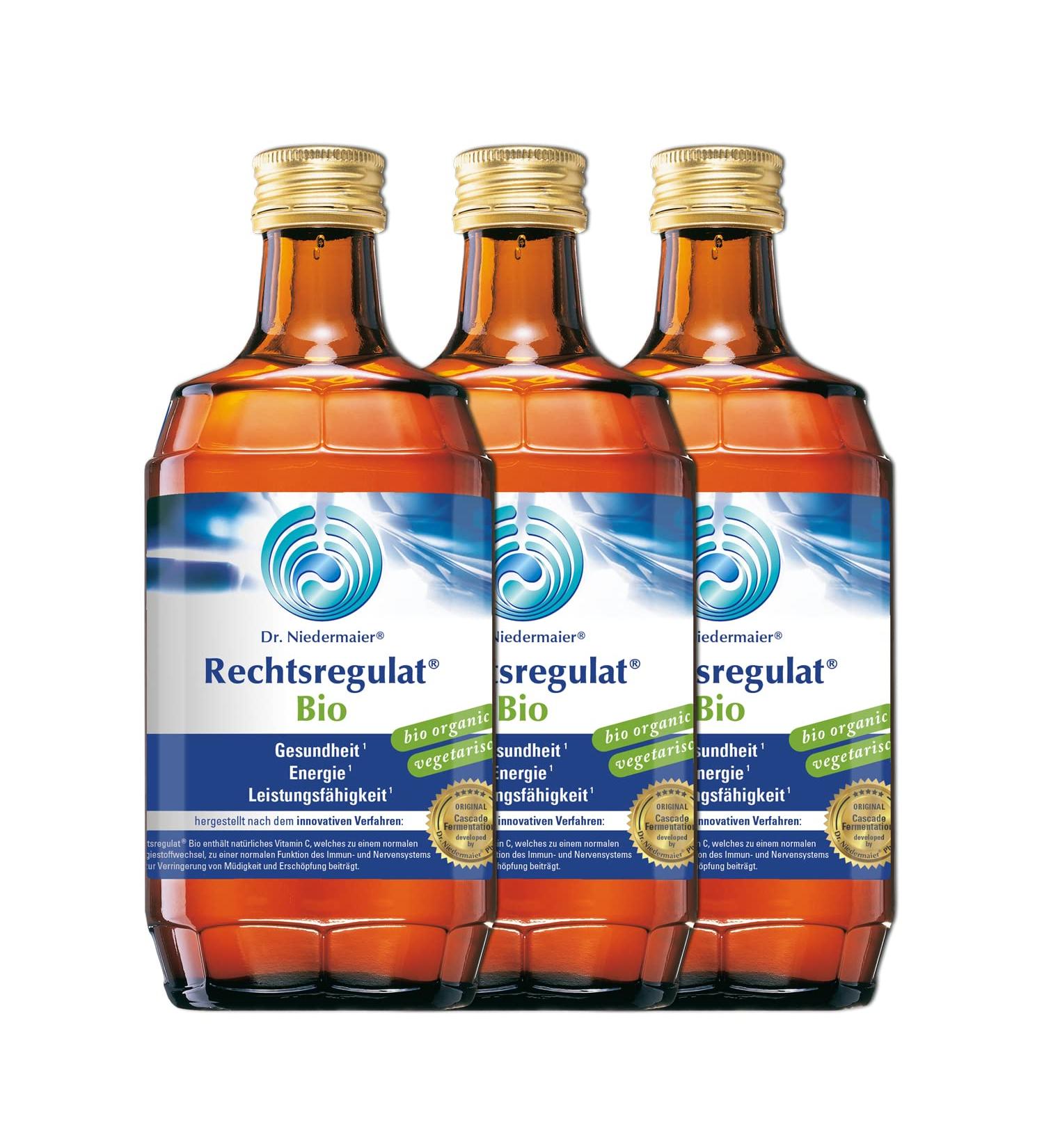 Buy Dr. Niedermaier Rechtsregulat Bio I - Natural Vitamin C & Herbal Immune Support | 3x 350ml Pack - Boost Your Immune System Naturally - Buy Online on GoSupps.com