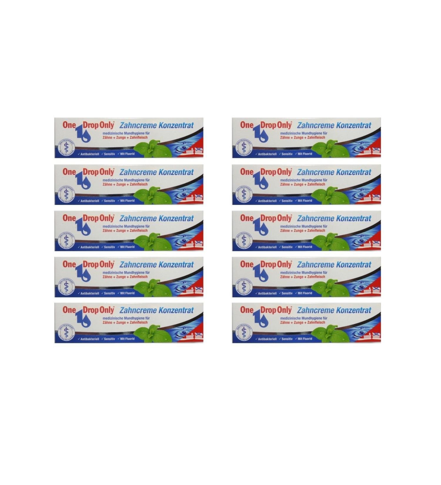 10x One Drop Only Toothpaste Concentrate 25ml Antibacterial Toothpaste Toothpaste