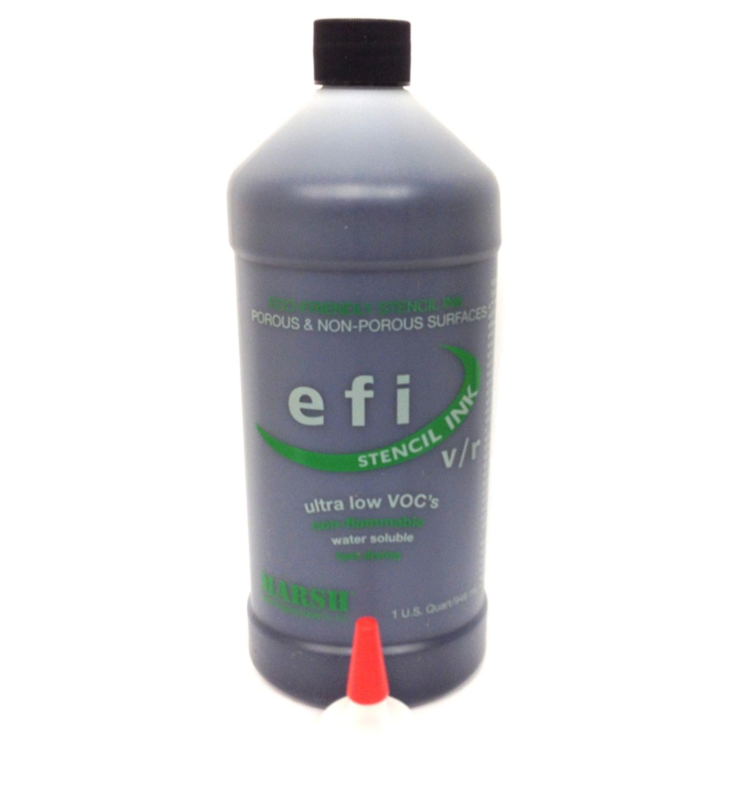 MARSH - 70903 EFI Stencil Ink, 1 qt Bottle, Black