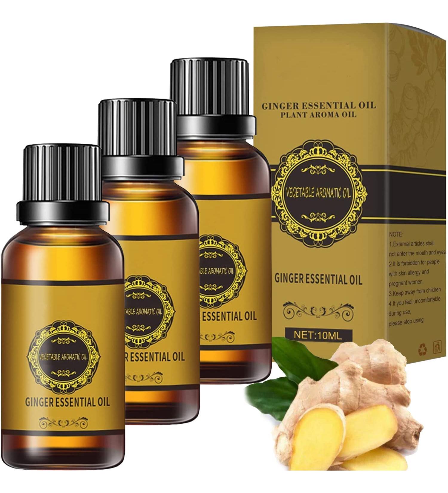 3PCS Natural Belly Drainage Ginger Oil for Relaxing Essential Massage - Buy Online on GoSupps.com
