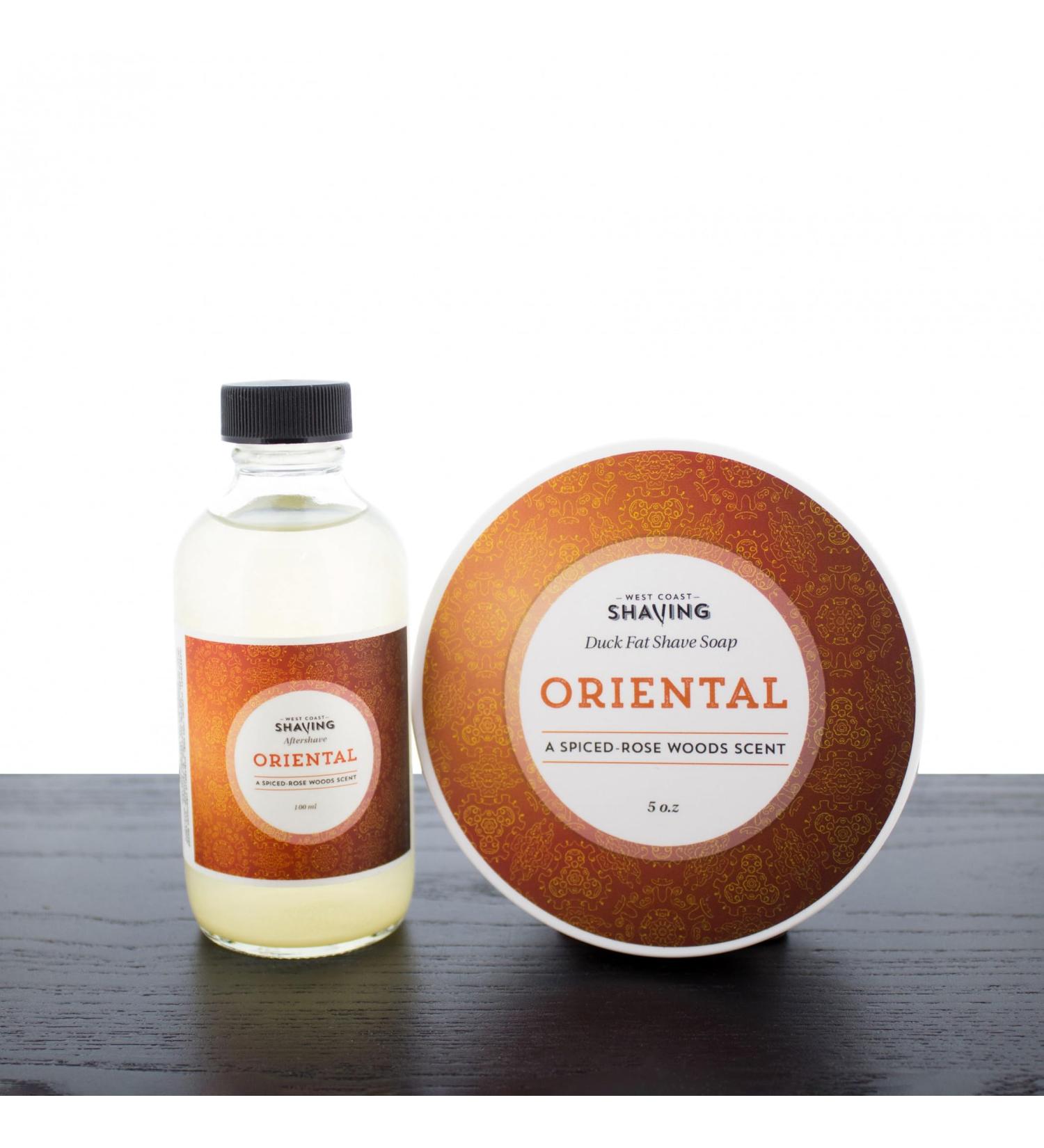 West Coast Shaving 5oz Soap Set Oriental Spice-Rose Woods