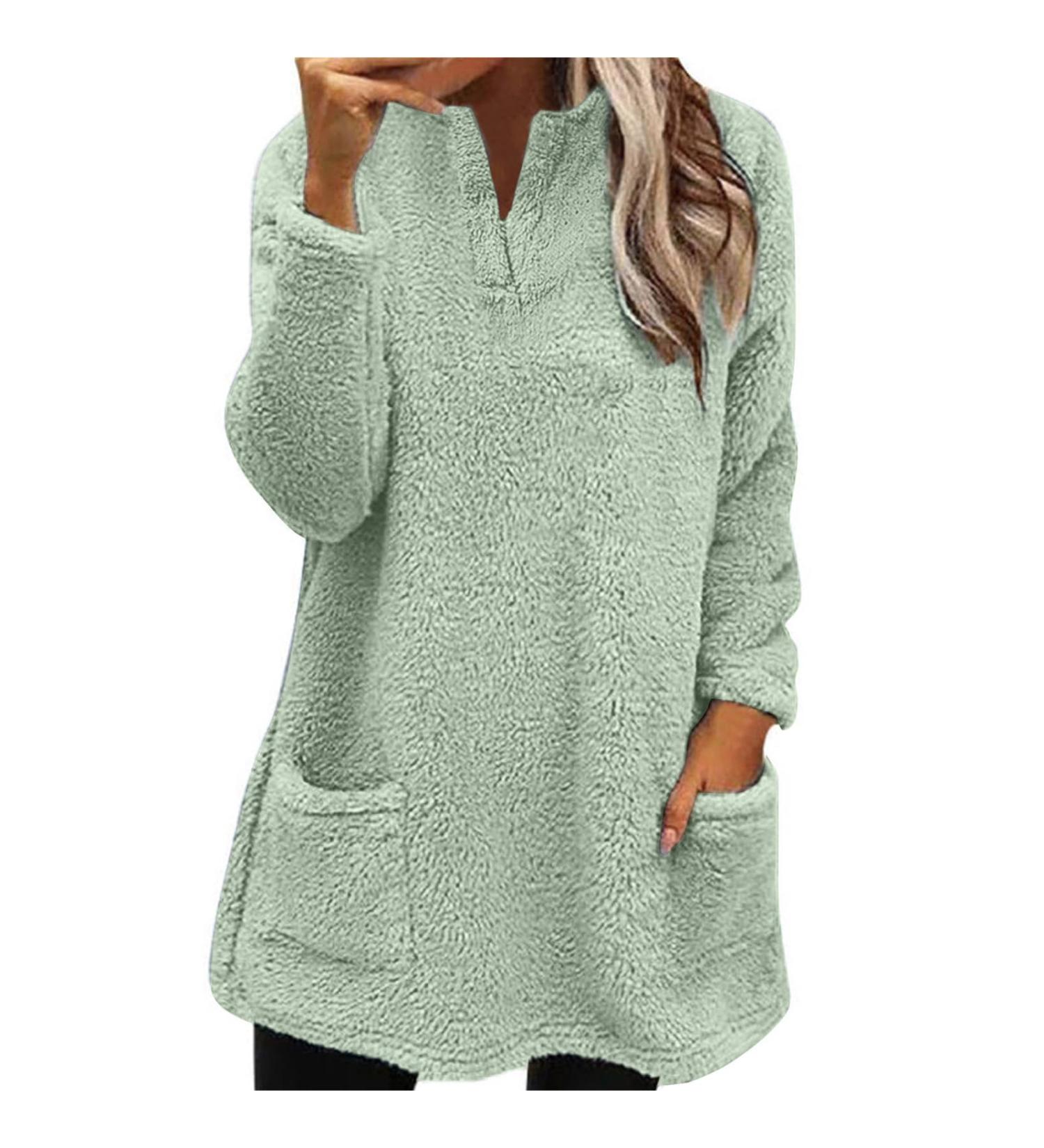 Soft Teddy Fleece Hooded Jumper for Women - Plus Size Double Fleece Hoodie - Buy Online on GoSupps.com