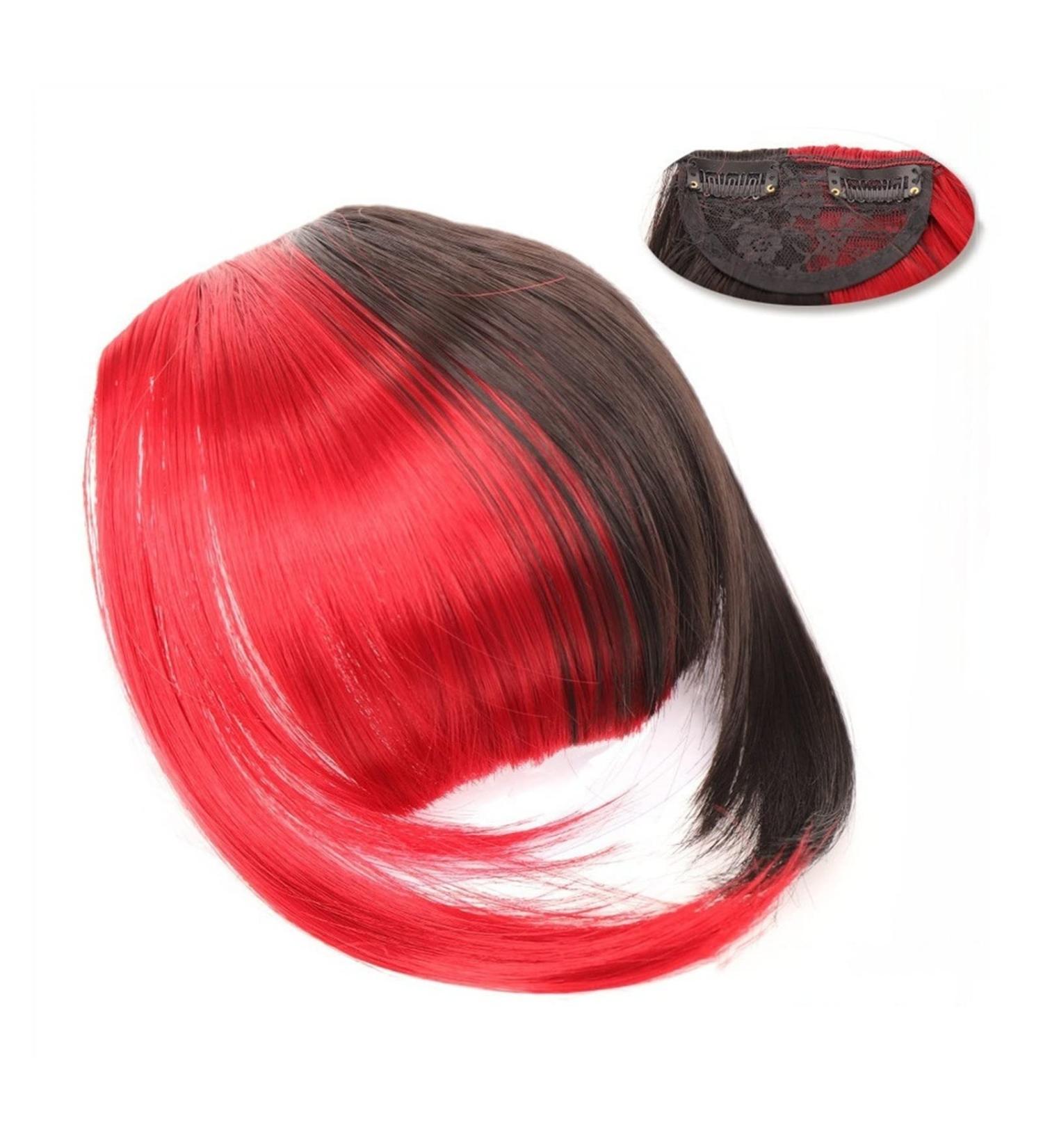 Bangs Hair Clip French Bangs Hair Clip in Bangs Thick Curved Bangs Extensions 6" Short Synthetic Bangs Fringe with Temples Hairpieces for Women Girls Bangs Clip in Hair (Color : 006) - Buy Online on GoSupps.com