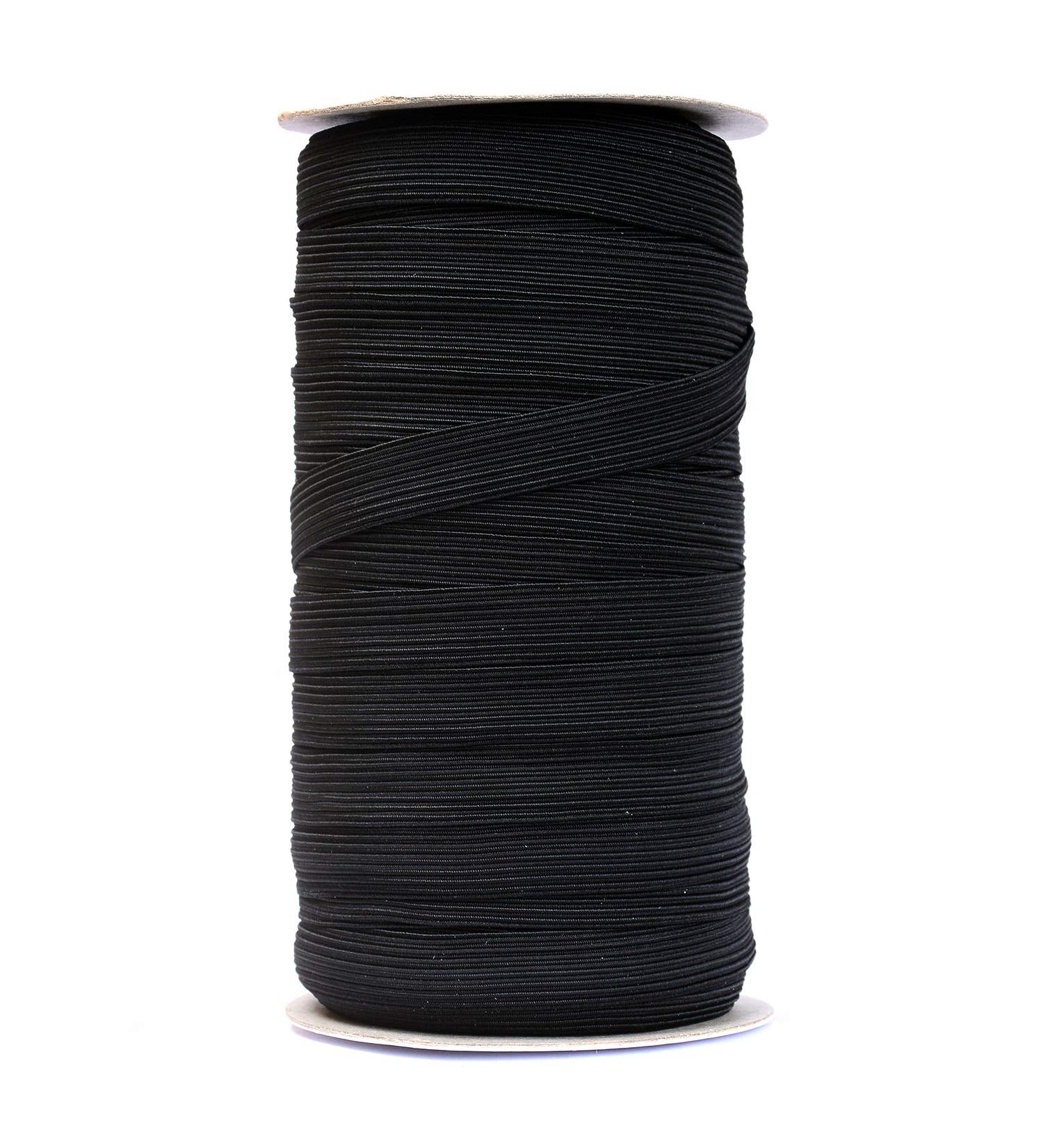 50 Yards Black Flat Elastic Band Sewing Stretch Cord DIY Arts Crafts 1/2 Inch Width - Buy Online on GoSupps.com