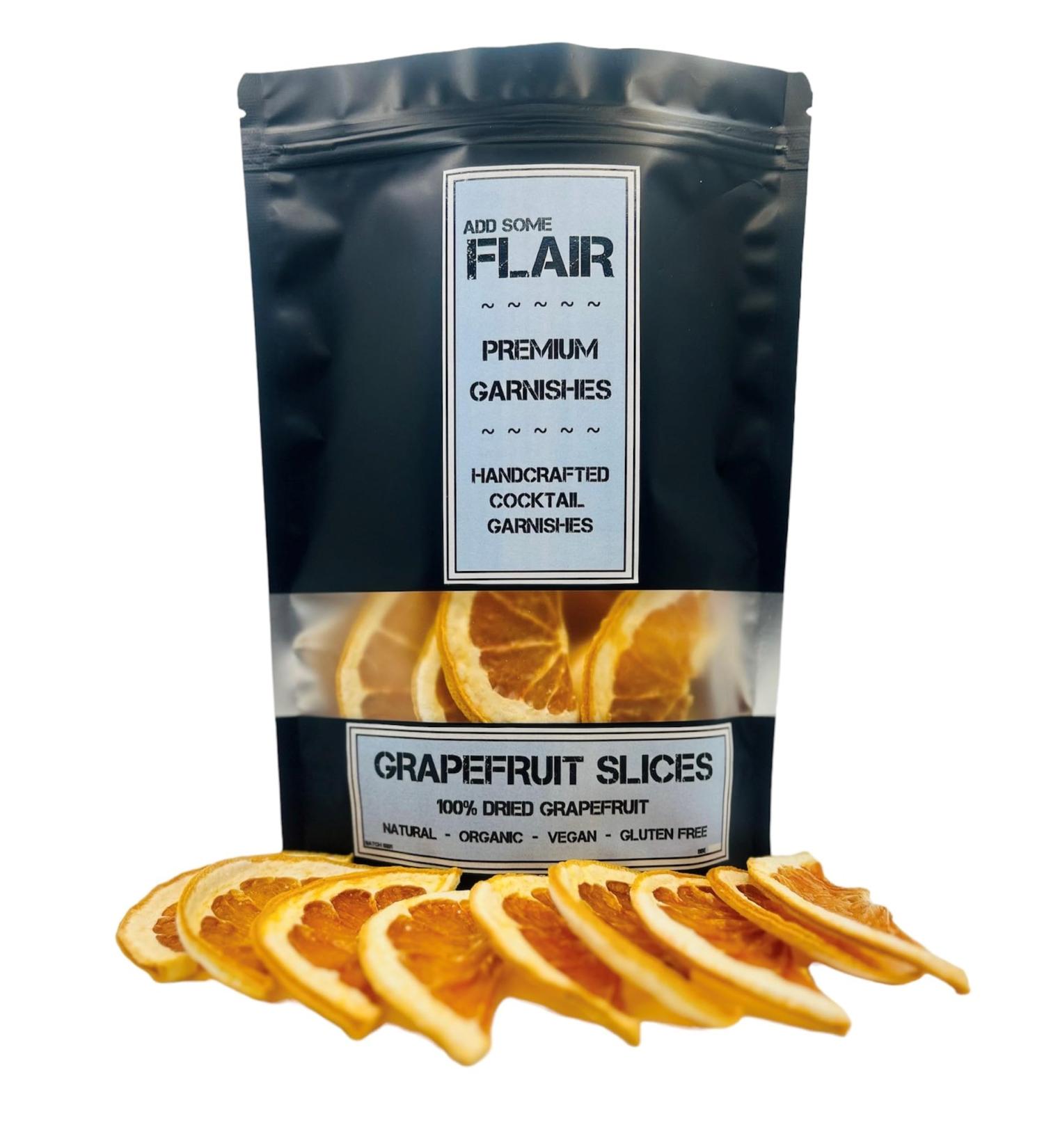 Dried Grapefruit Slices - Premium Dehydrated Cocktail Garnishes - 25 Servings (50g Approx) - Buy Online on GoSupps.com