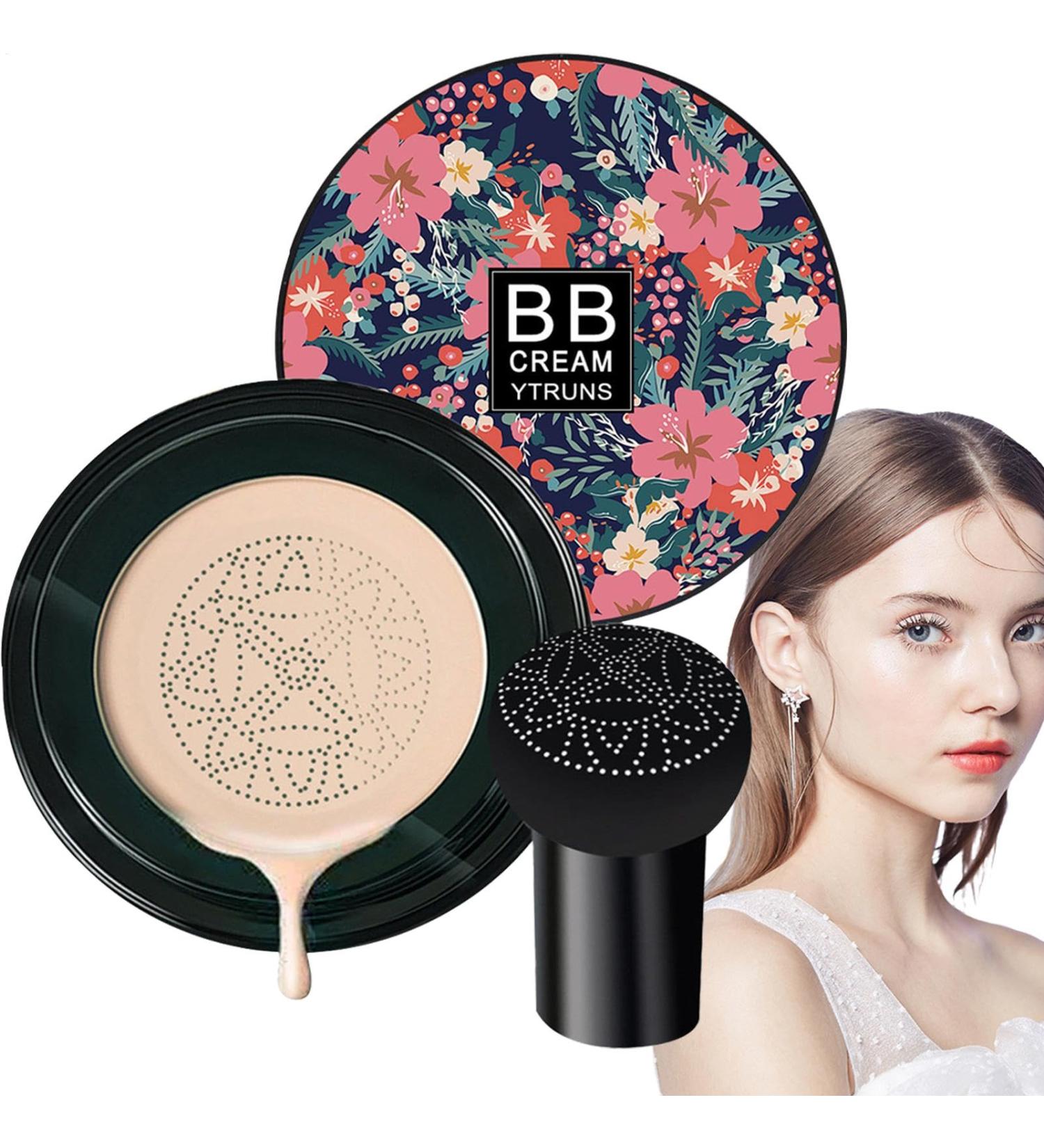  Wisylizv BB Cream Moisturizing Concealer BB Cream Foundation - Mushroom Air Cushion Foundation | Full Coverage BB Cream Foundation for Family and Friends - Buy Online on GoSupps.com