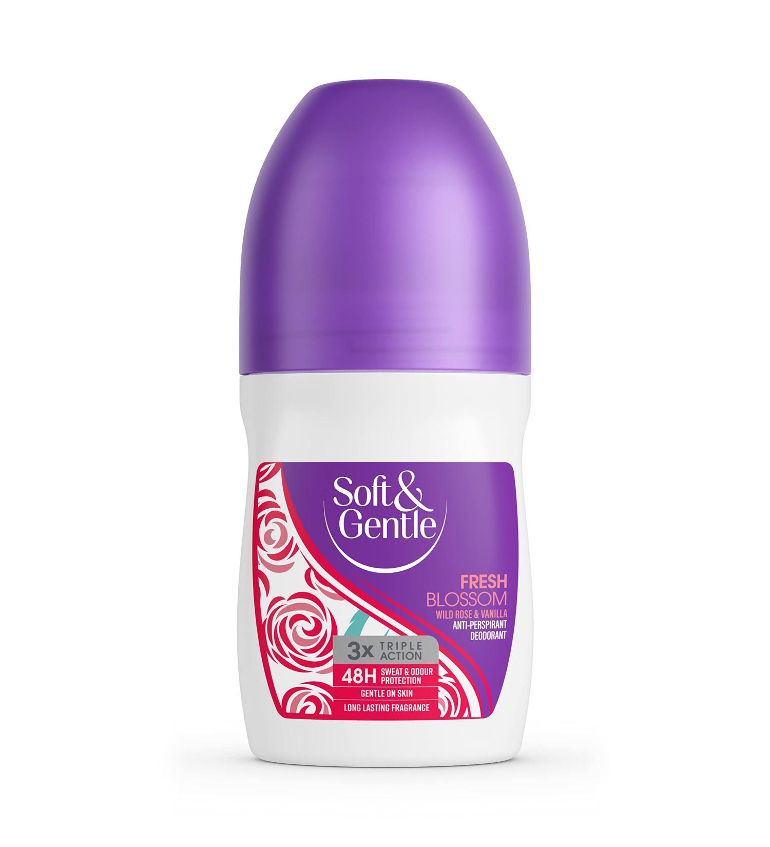 Soft & Gentle Fresh Blossom Anti-Perspirant Roll On Deodorant 50ml - Pack of 1 - Buy Online on GoSupps.com