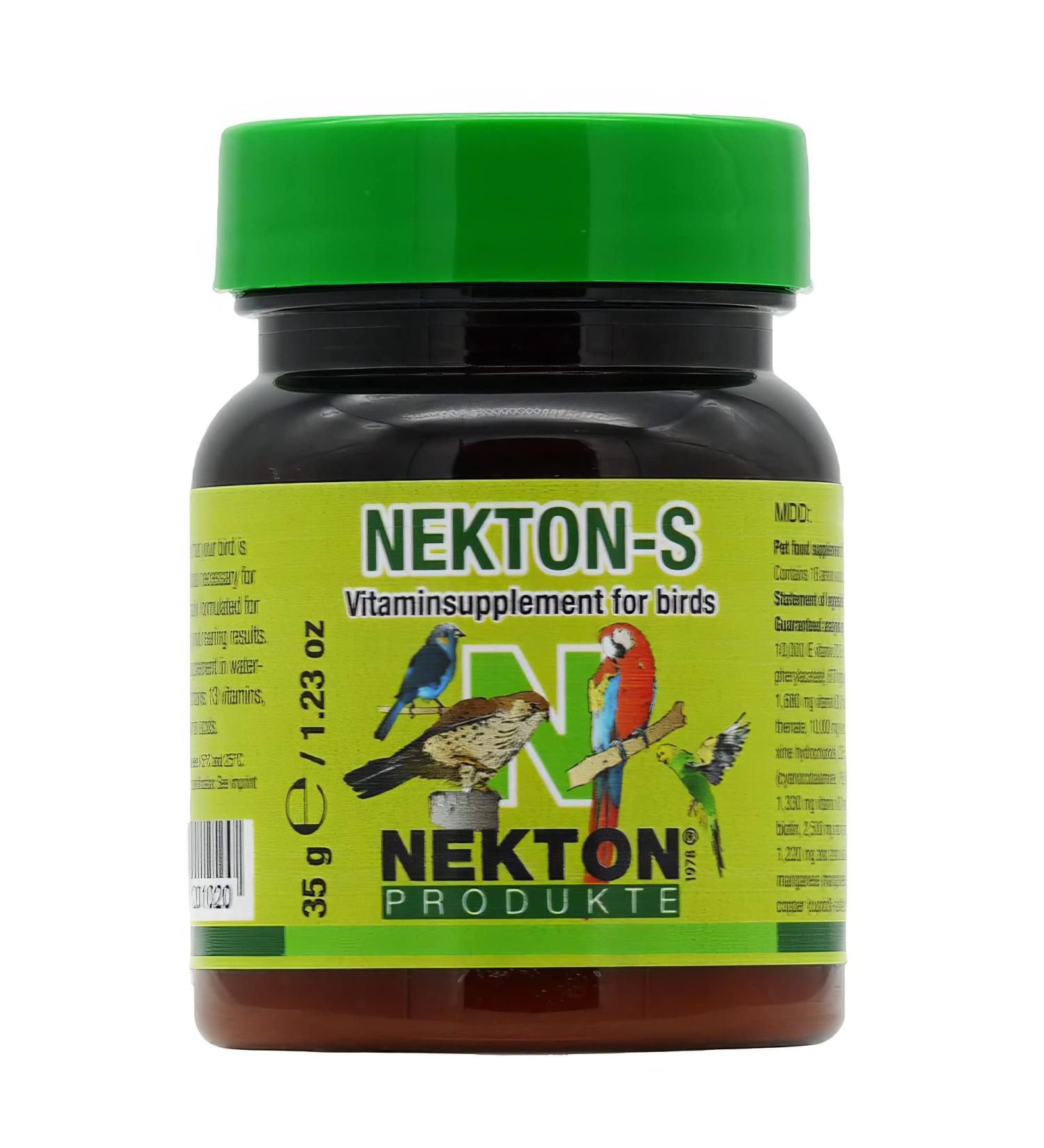 Nekton-S Multi-Vitamin for Birds 1.24oz - Essential Avian Supplement - Buy Online on GoSupps.com