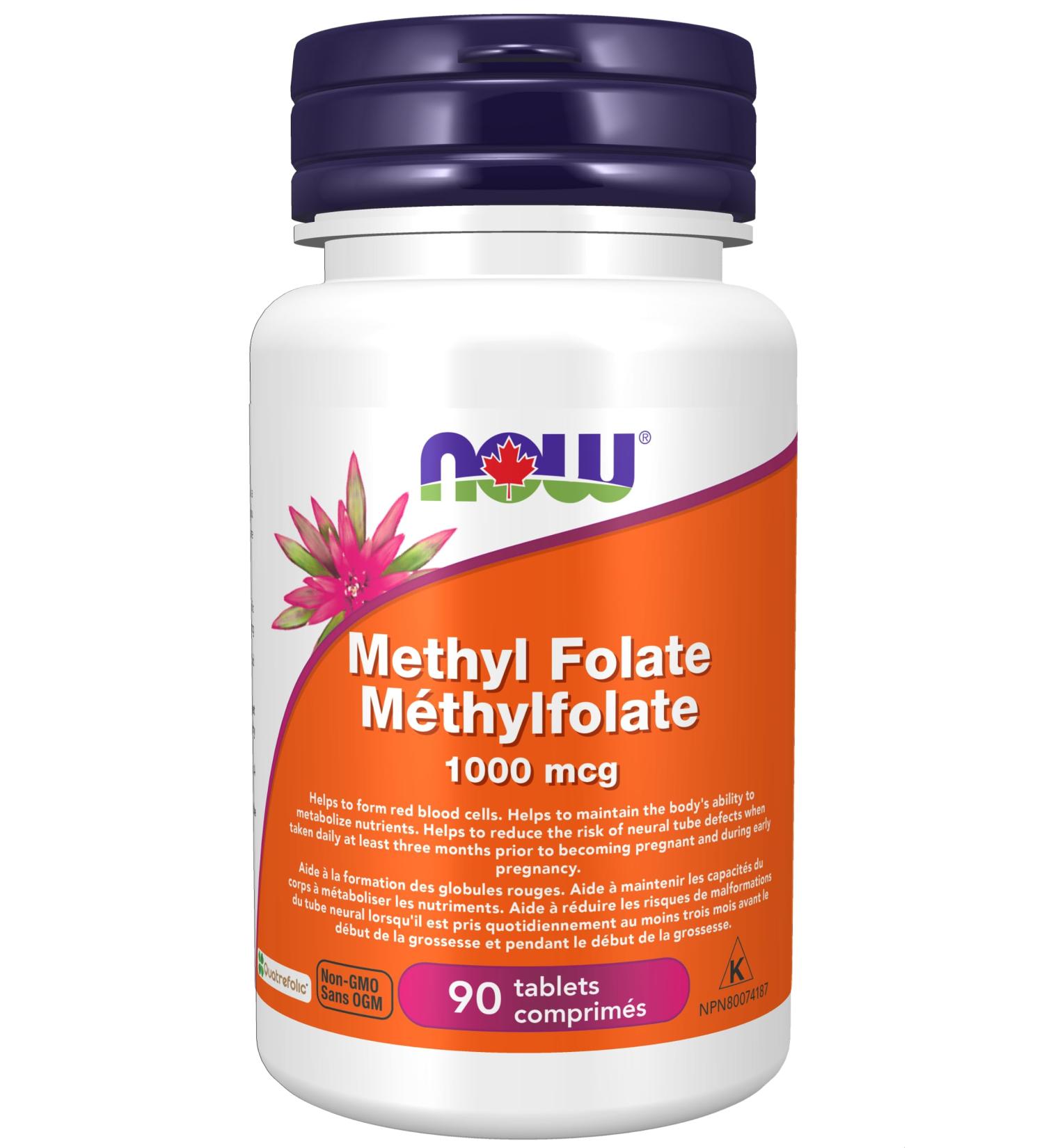 Now Methyl Folate 1000mcg 90tab - Buy Online on GoSupps.com