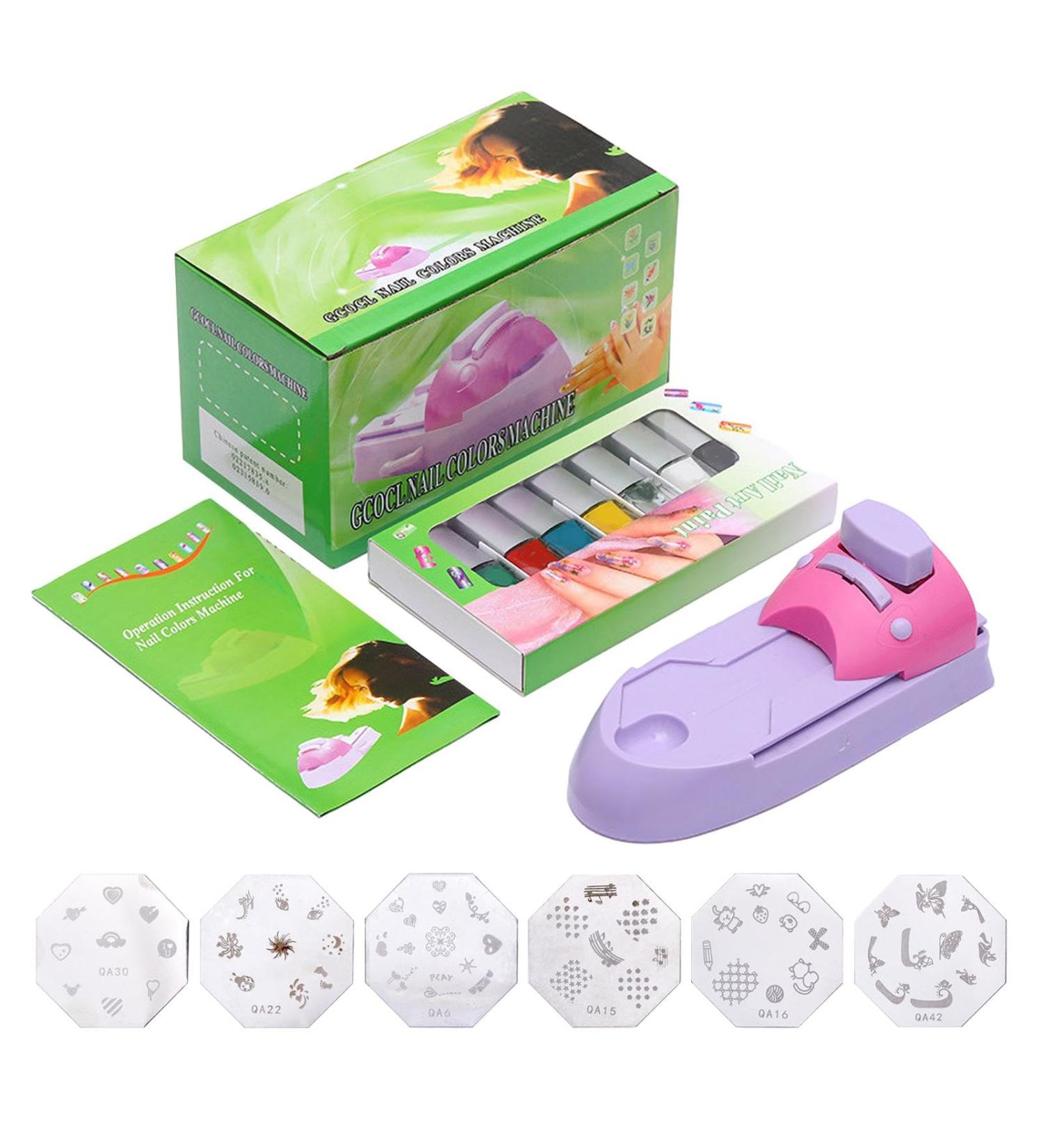 Manicure Printer - Nails Girls Nail Pattern Printer Time-Saving Nail Printer Easily Use for Dating Working Travelling Gathering Wedding - Buy Online on GoSupps.com