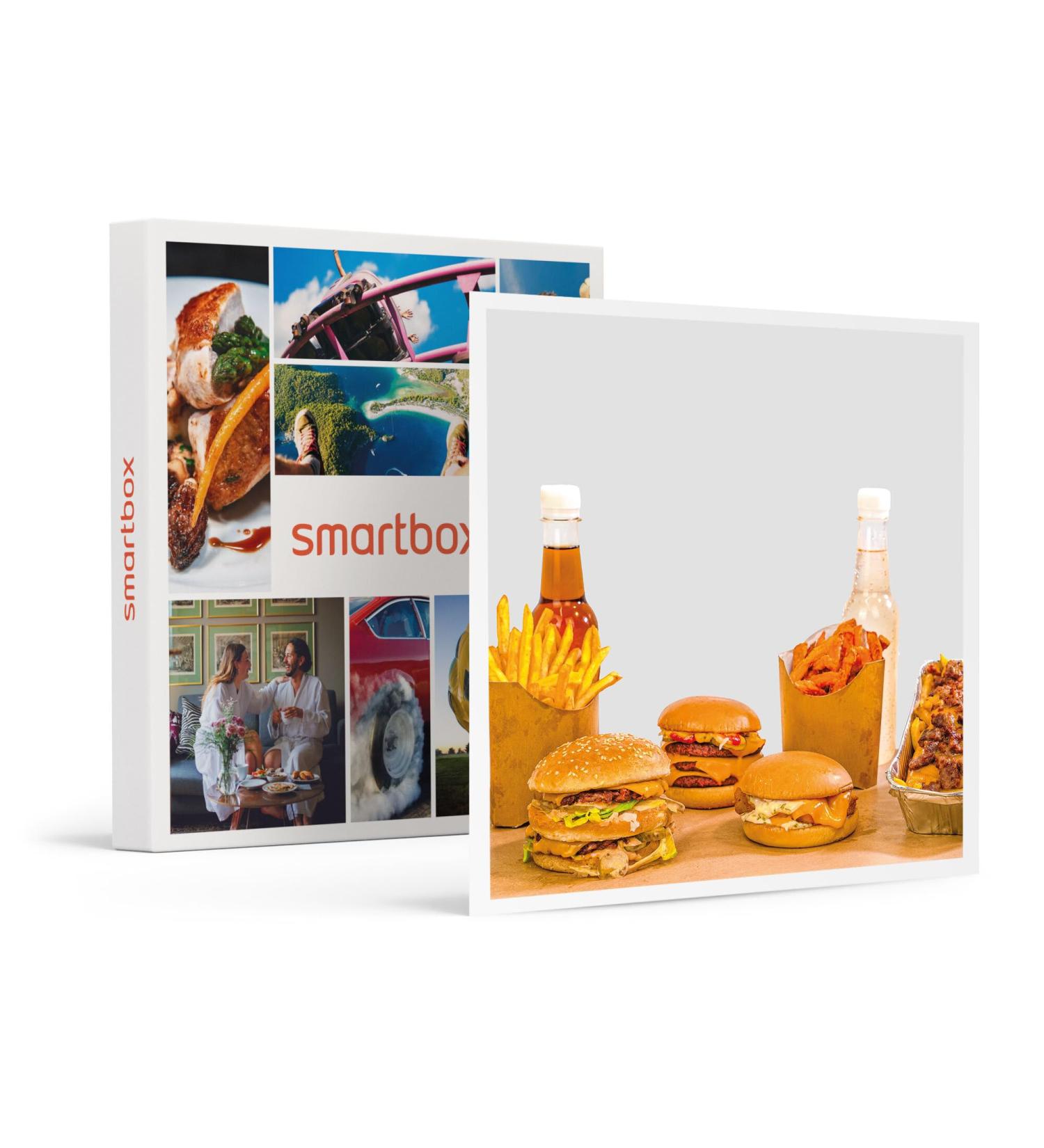 Smartbox - Gift Box - Gourmet and ethical meal: Burger with fries in a 100% Vegan fast food restaurant - Original gift idea - Buy Online on GoSupps.com