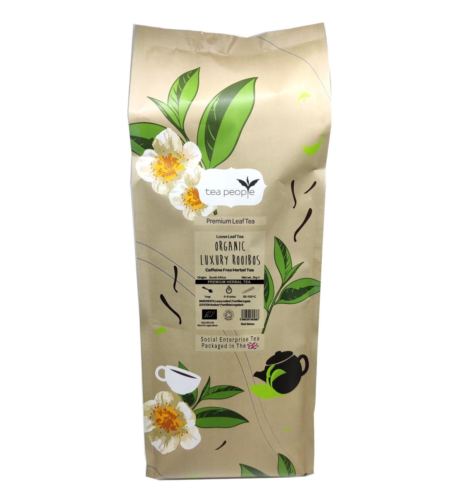 Tea People Organic Luxury Rooibos 2kg Catering Pack - Unflavoured - Buy Online on GoSupps.com