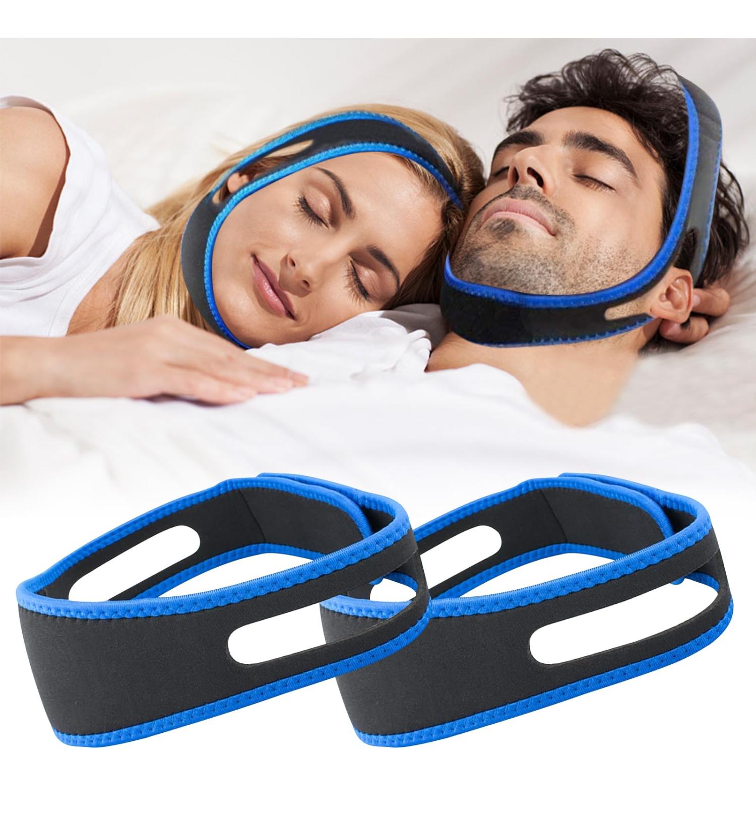 Harewu 2Pcs Adjustable Chin Strap for Snoring Prevention | Improve Sleep Quality | Universal Fit for Men and Women - Buy Online on GoSupps.com