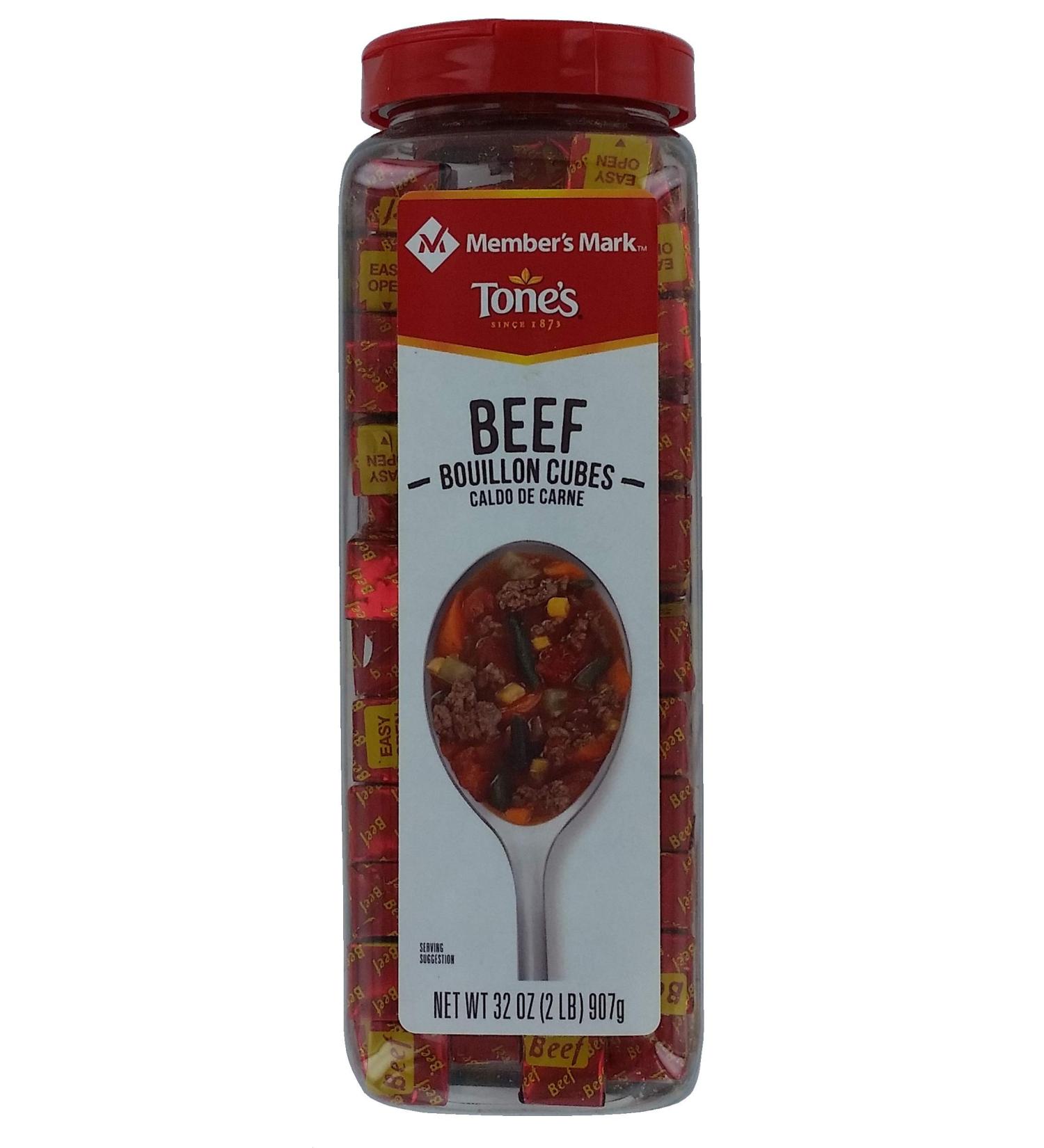 Tones Beef Bouillon Cubes 32oz | Savory Flavor Enhancer for Soups & Recipes - Buy Online on GoSupps.com
