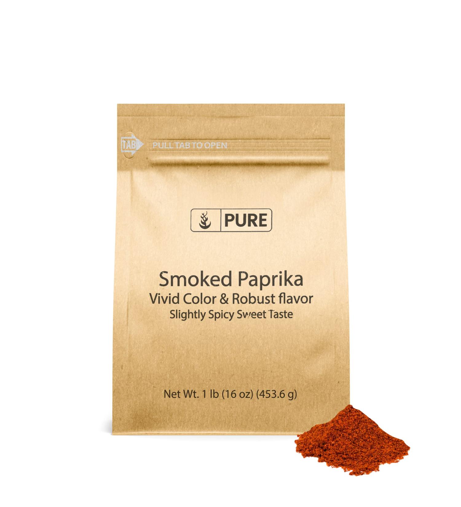 Pure Original Smoked Paprika (1 lb) - Smoky & Mildly Spicy Seasoning - Buy Online on GoSupps.com