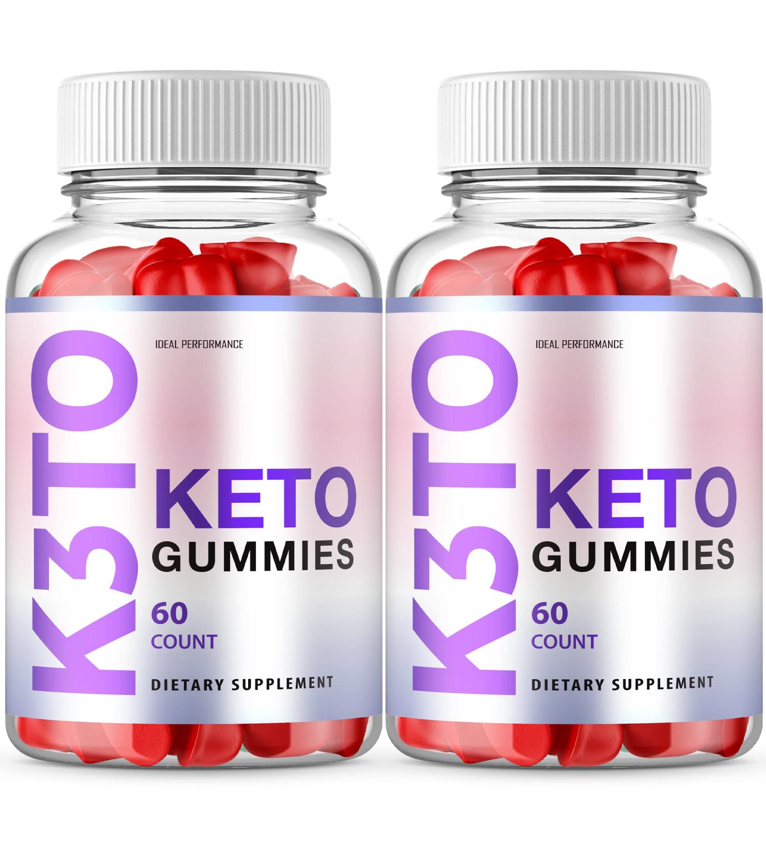 IDEAL PERFORMANCE (2 Pack) K3TO. Ketos Gummies K3TO Gummies K3 to Gummies (120 Gummies)