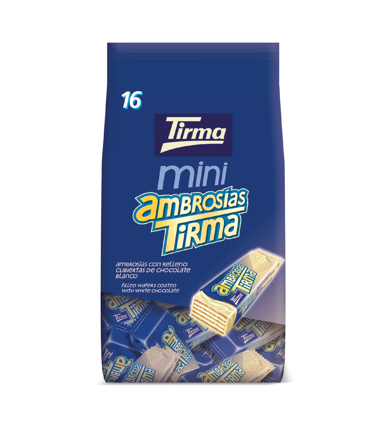  Tirma Tirma Ambros as Pack of 16 mini icing bars filled with cream and white chocolate 216 g - Buy Online on GoSupps.com
