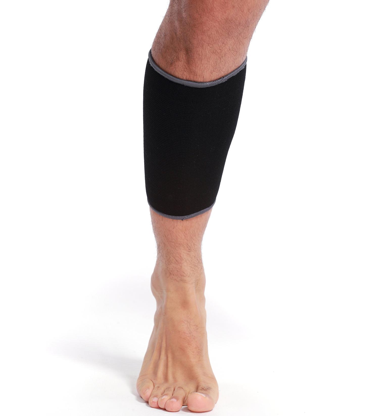 Neotech Care Calf Support Sleeve - Elastic & Breathable Knitted Fabric - Medium Compression - Black Colour (Size XL 1 Unit) XL 1 - Buy Online on GoSupps.com