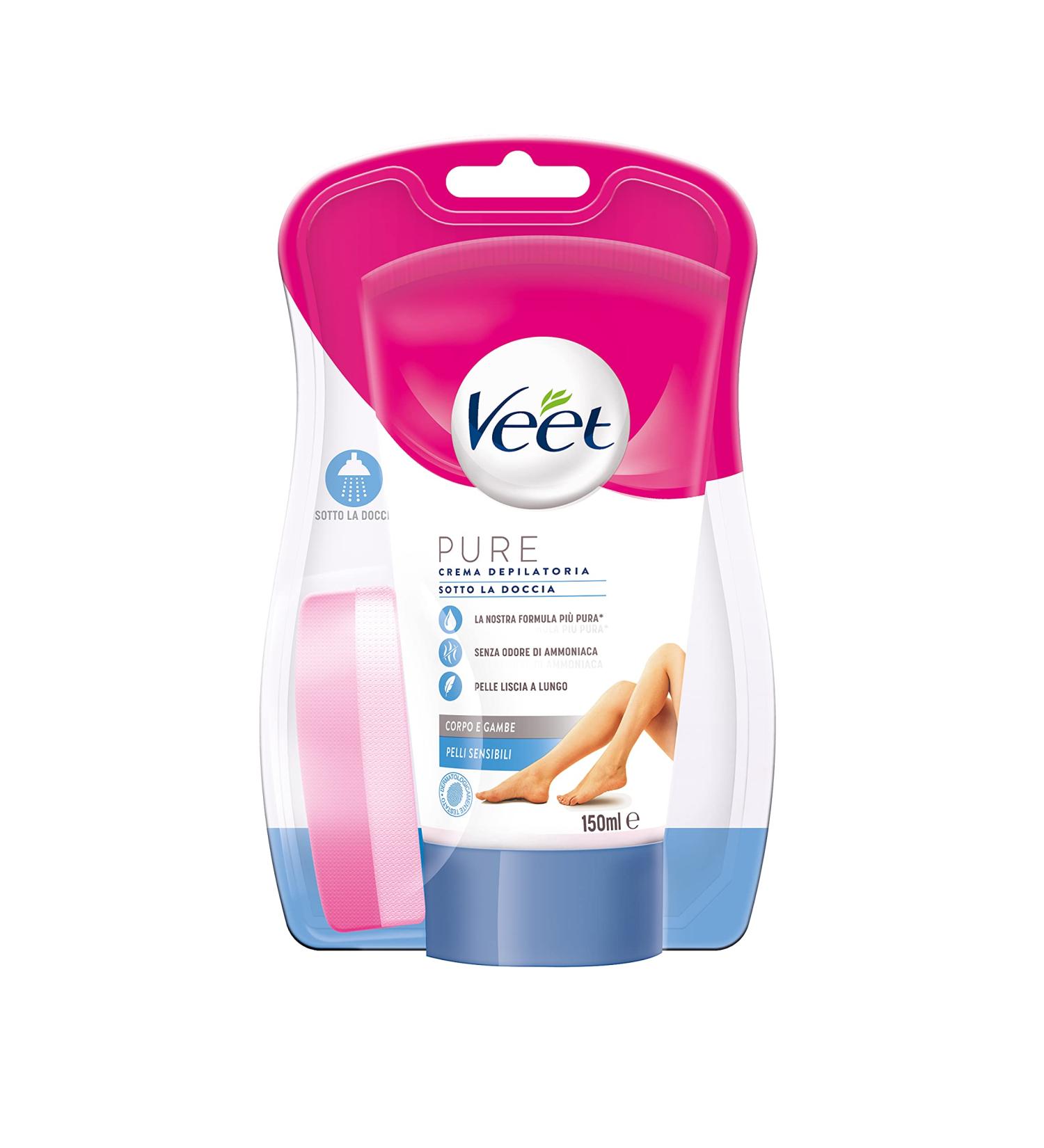 Veet Silk & Fresh In-Shower Hair Removal Cream for Sensitive Skin - 150 ml | International Shipping Available - Buy Online on GoSupps.com