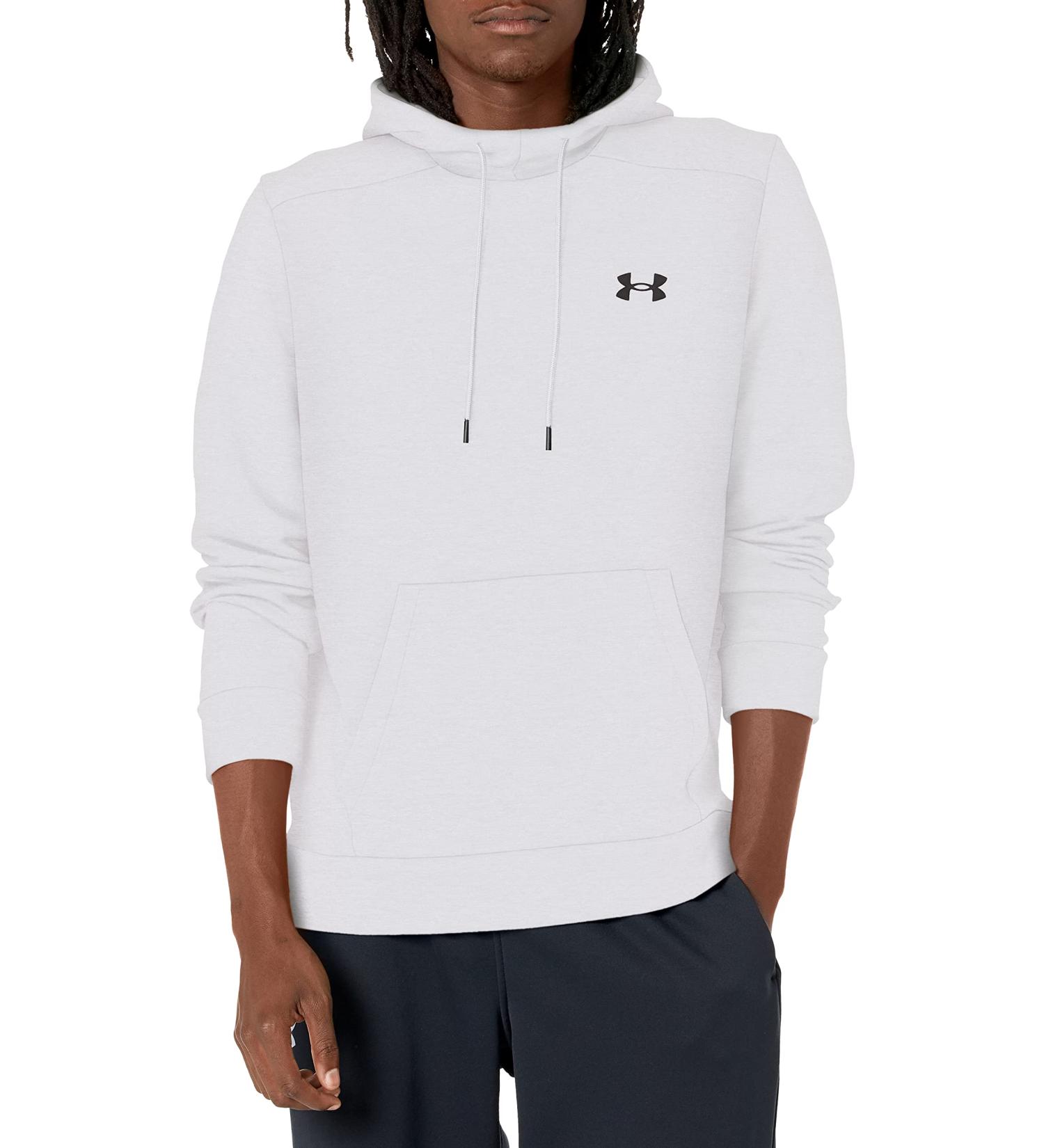 Under Armour Men's Armourfleece Twist Hoodie - Halo Gray/Black, Small - Buy Online on GoSupps.com