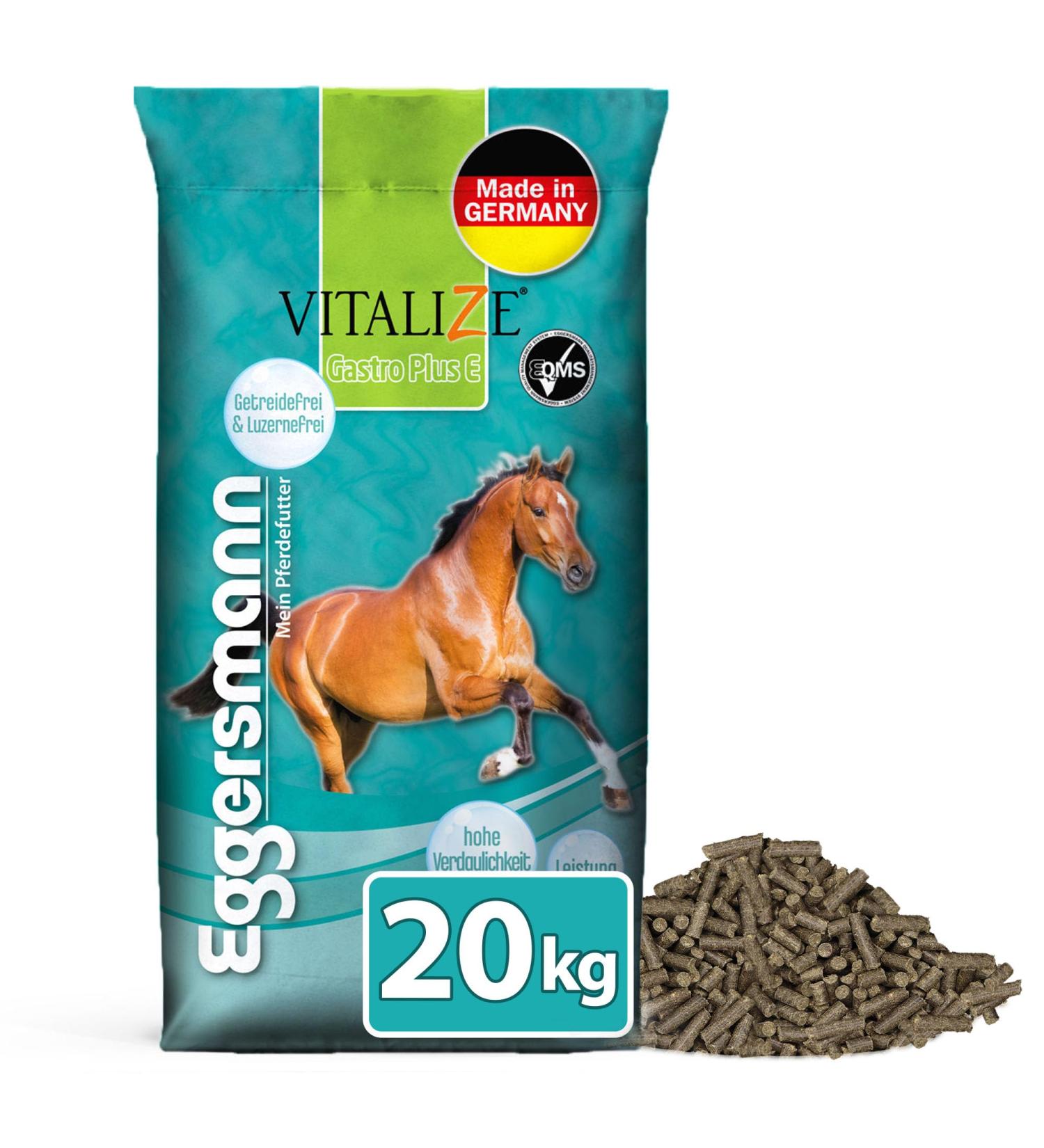 Eggersmann Mein Pferdefutter Vitalize Gastro Plus E Stomach Sensitive Horse Food Grain Free with Magnesium for Muscles and Ne - Buy Online on GoSupps.com