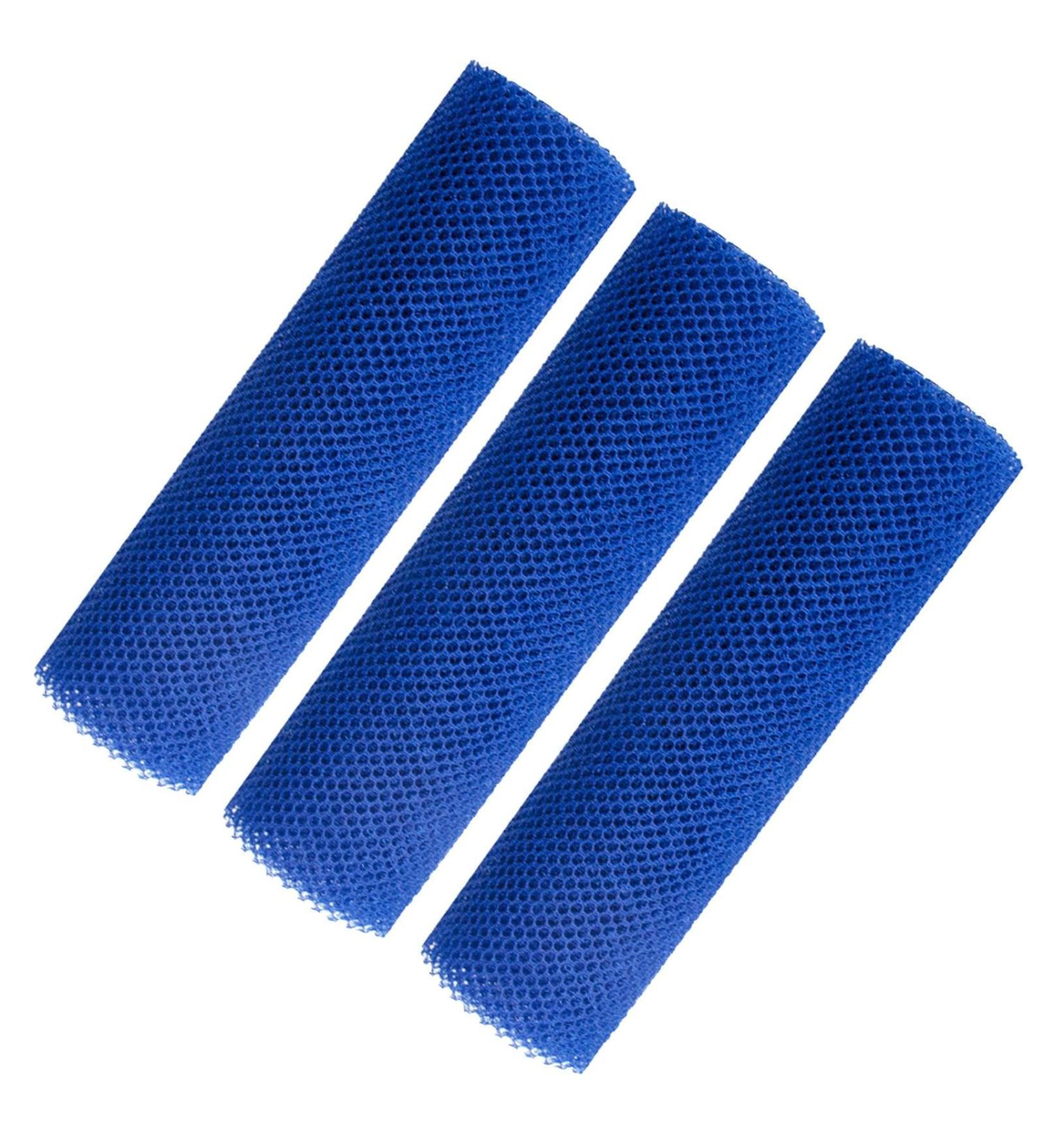 Obesntln African Mesh Sponge Mesh Back Washer for the Shower Nylon Mesh African Mesh Cloth Shower Net Scrubber Elastic Bath Sponges Remove Dead Skin for Daily Use Blue - Buy Online on GoSupps.com