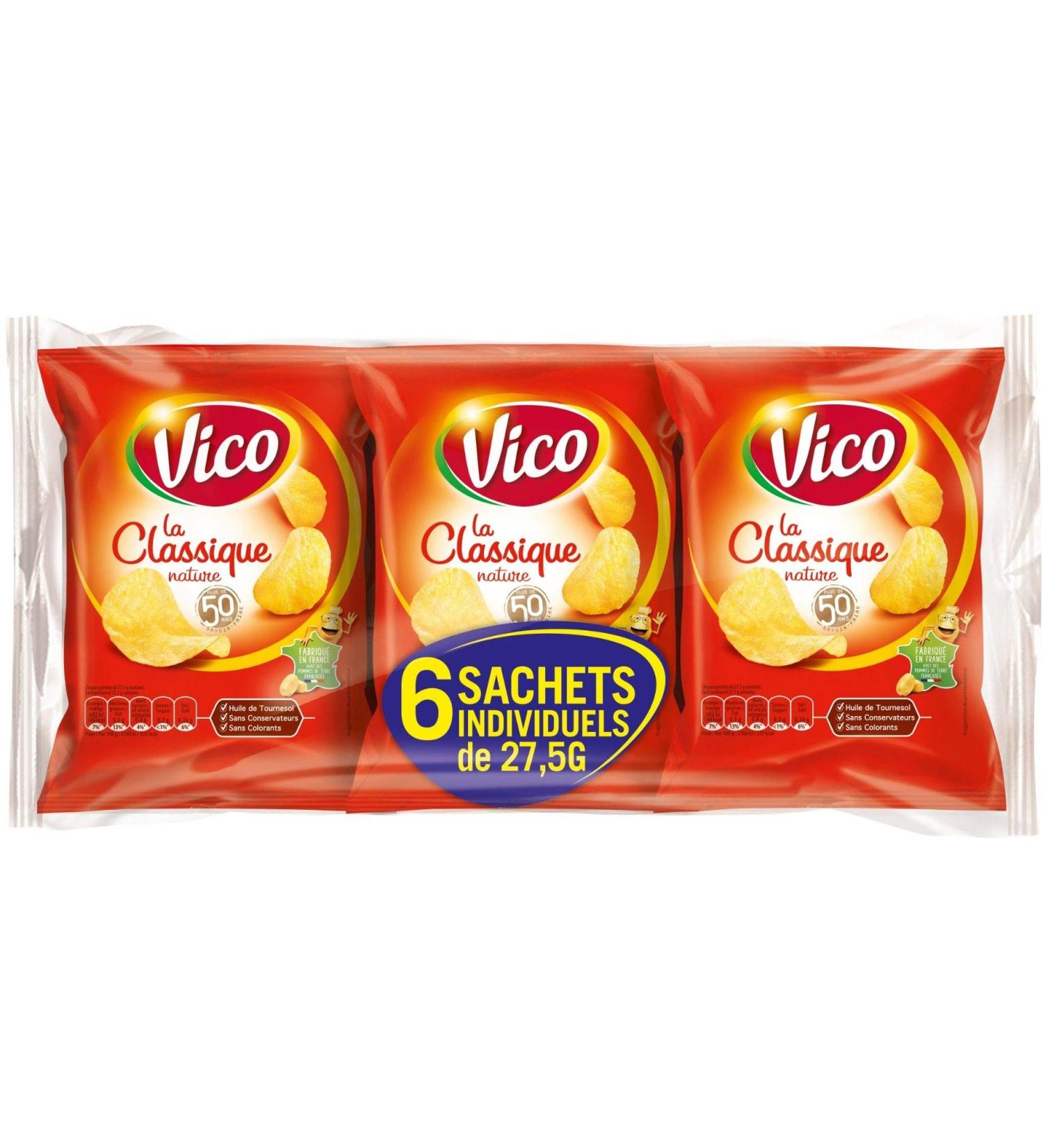 Vico Chips la Classique Nature 165 g - Pack of 6