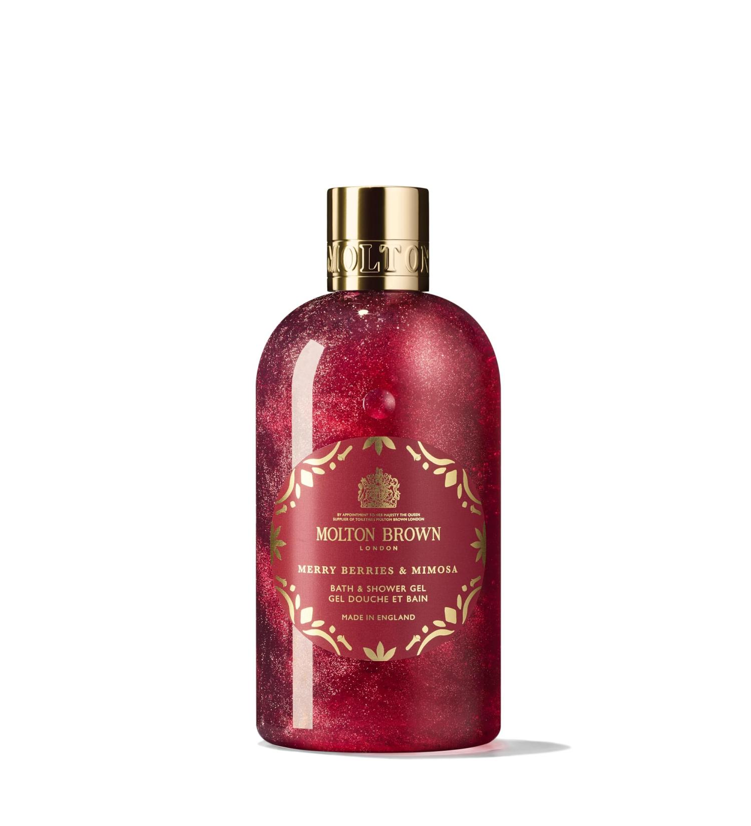 Molton Brown Merry Berries & Mimosa Bath & Shower Gel 300ml New Version - Buy Online on GoSupps.com